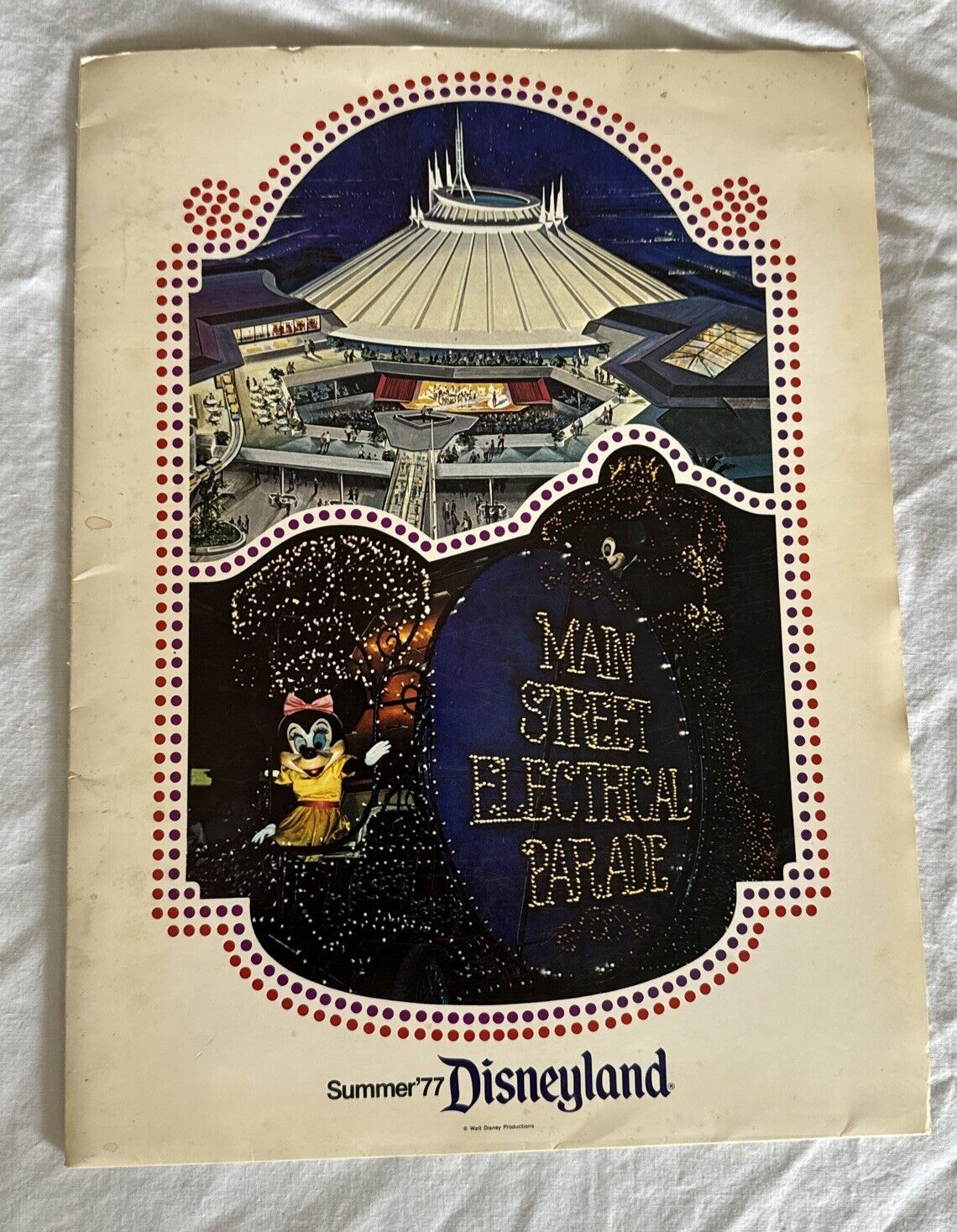 Disneyland Press Kit Summer 1977 Electrical Parade and Space Mountain RARE