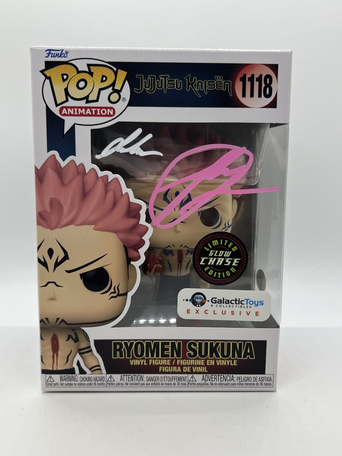 Galactic Toys Exclusive - Jujutsu Kaisen: Sukuna CHASE Funko Pop Signed Ray Chas