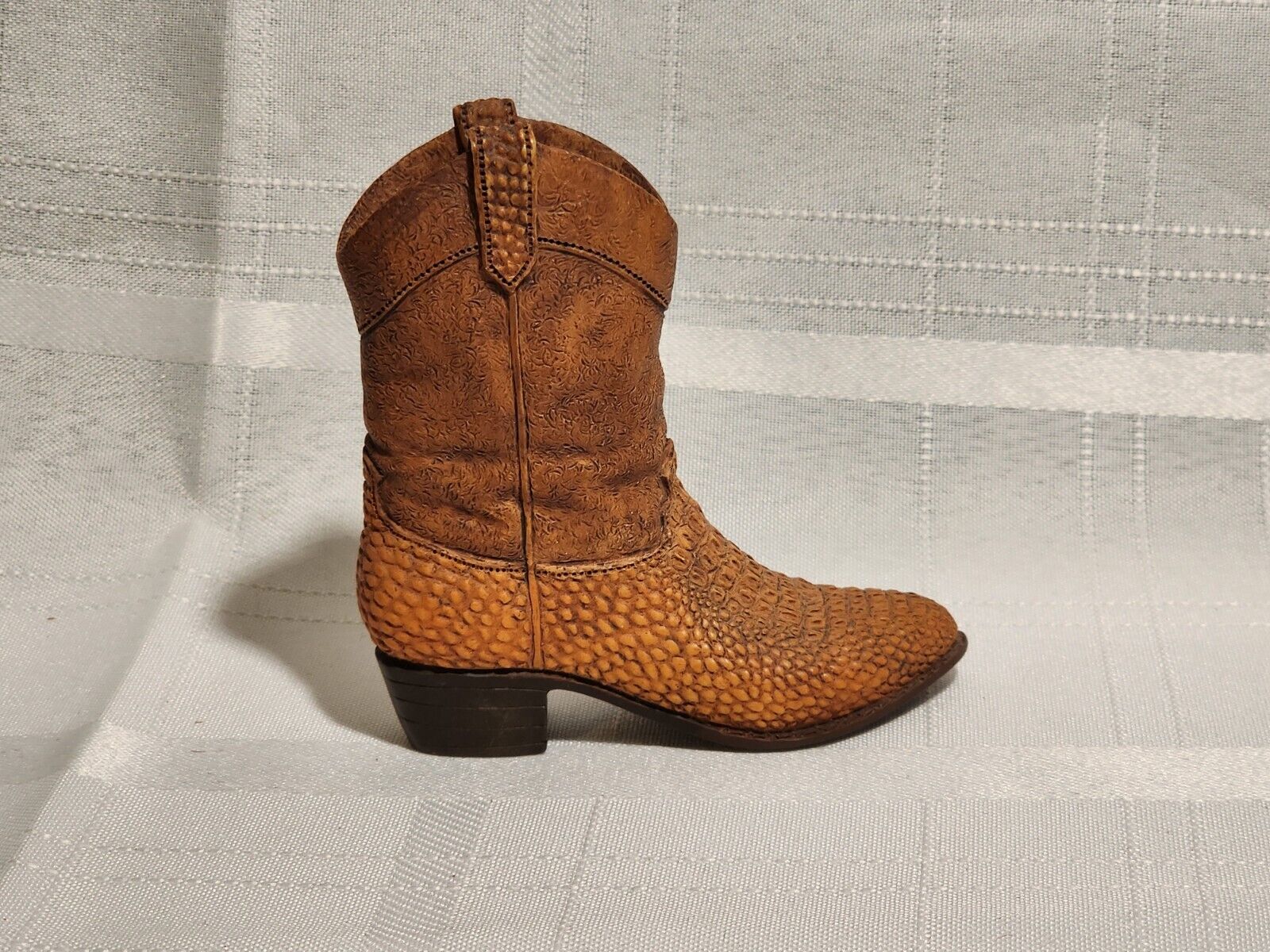 Just the Right Shoe by Raine 1999 Miniature Snake Skin Cowboy Boot #25502