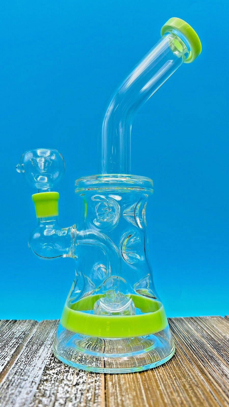 11 Inch Glass Water Pipe Bong Hookah W/ Percolator Beaker 