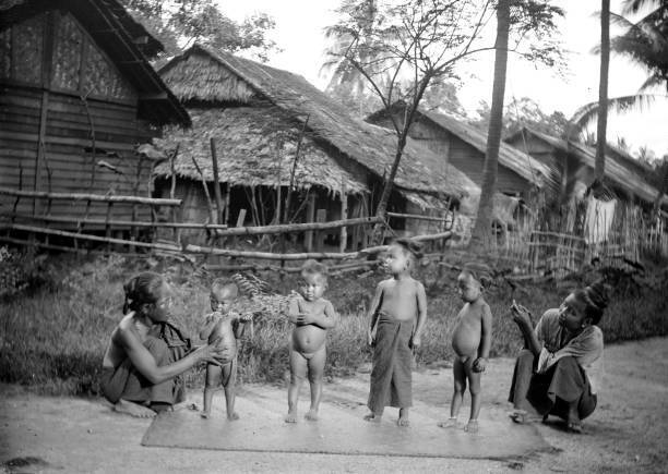 Children' This image was taken circa 1890 99 Myanmar 1890 OLD PHOTO