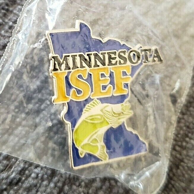 Minnesota ISEF fish Lapel Pin Education Science Engineering ou46 tech Midwest