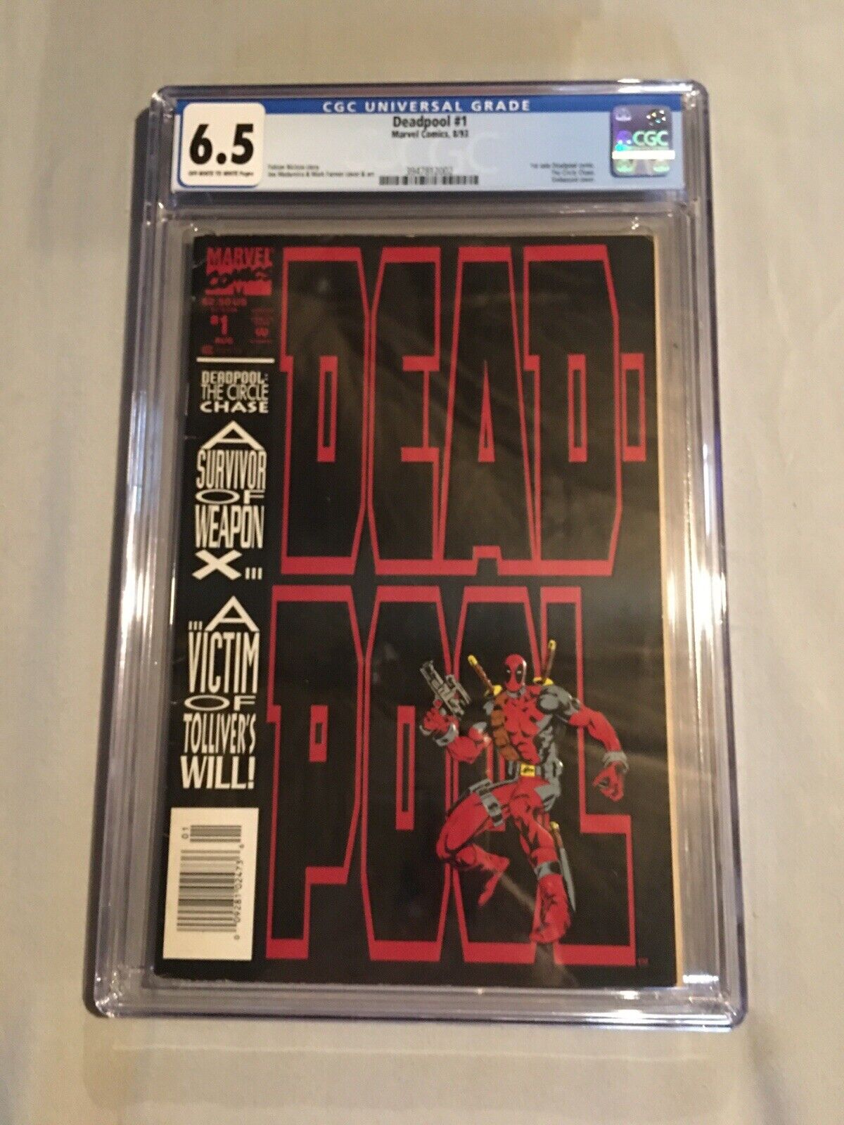 Deadpool #1 Circle Chase - CGC 6.5 (1993) 1st Solo Series.
