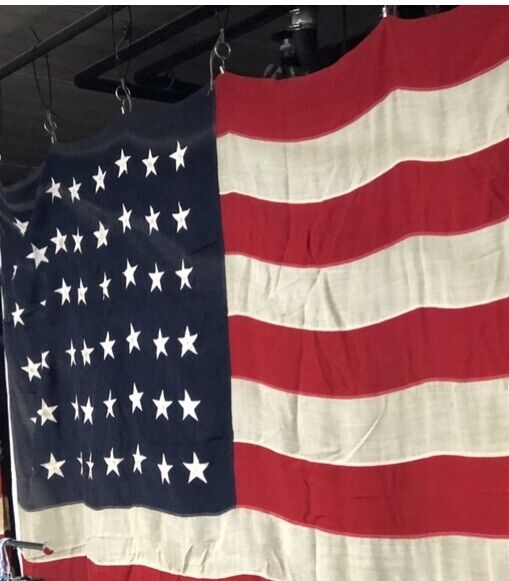 Patriotic  American Vintage Flag. 6’x10’, 48 State, US made w/ pride By Sterling