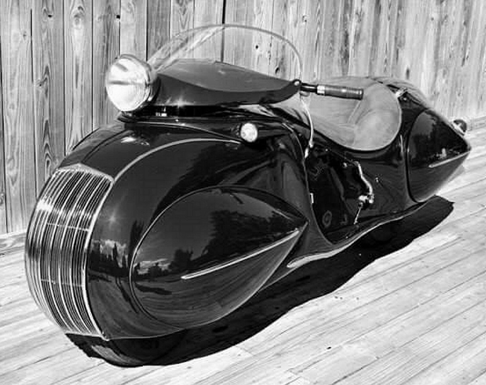 1936 HENDERSON Art Deco MOTORCYCLE PHOTO (200-H)