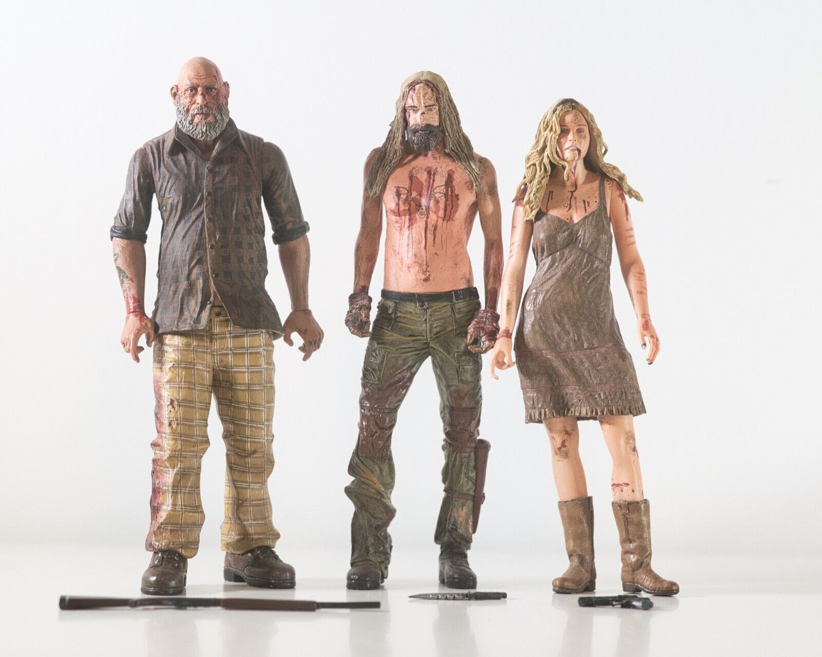 NECA The Devil's Rejects Bloody Showdown three-pack Rob Zombie loose figures