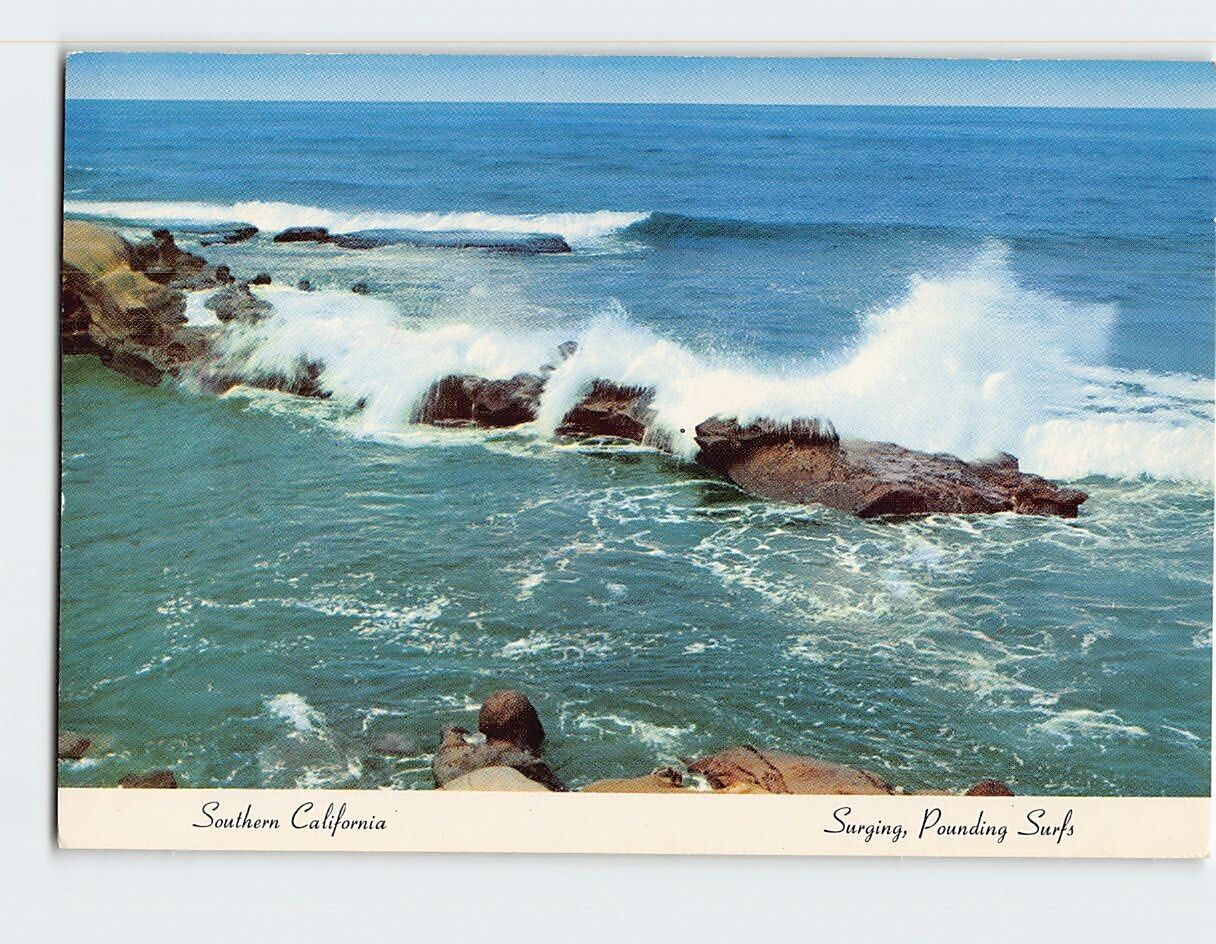 Postcard Breakers Along Southern California's Ocean Front USA