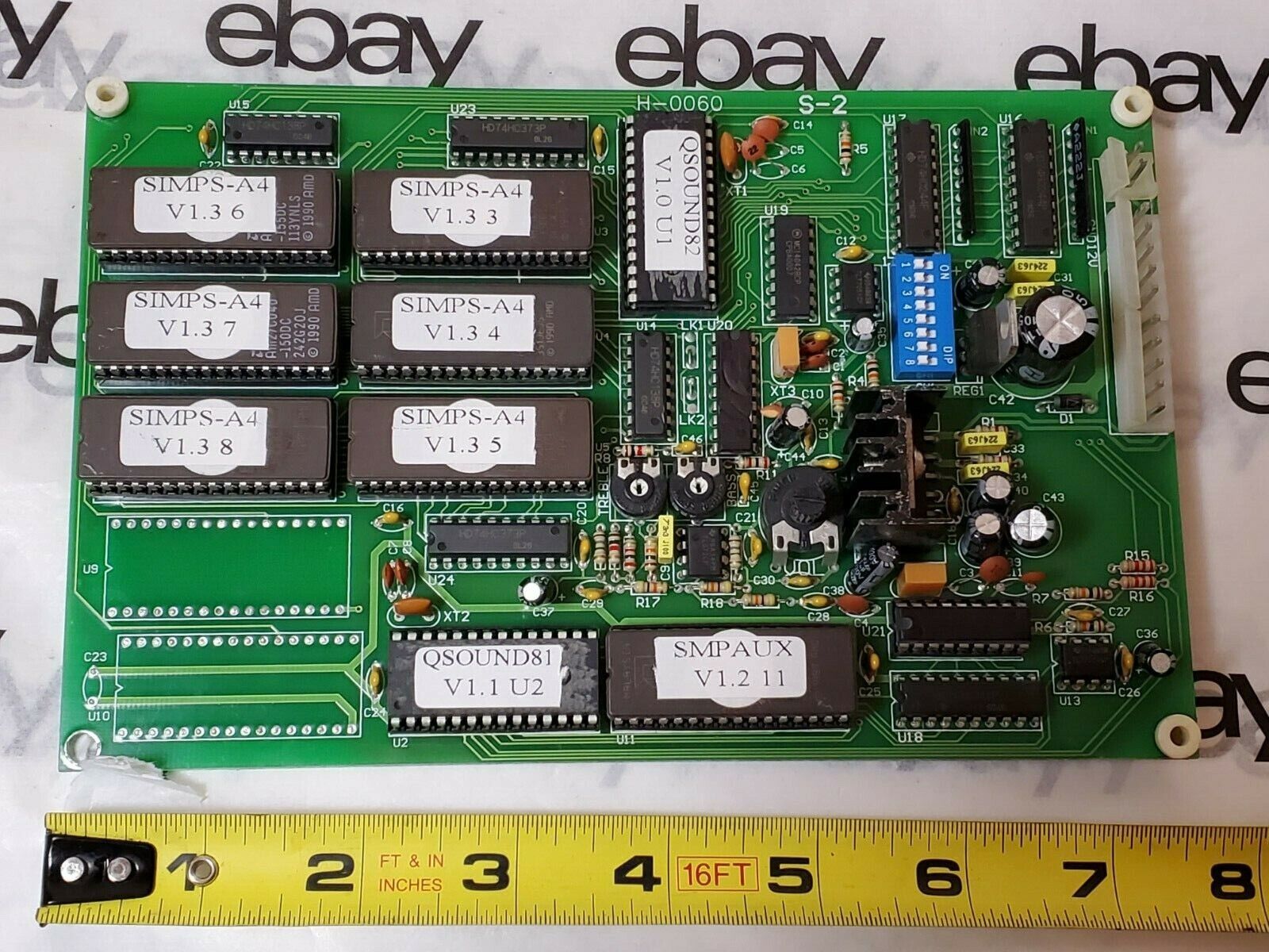 SS  Sound Drive H-0060 S-2 PCB Board Benchmark Elaut Arcade 