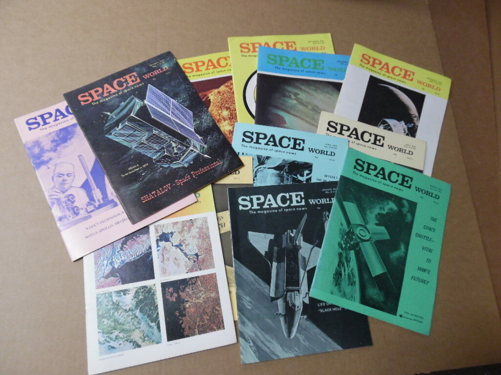 1974 SPACE WORLD Magazine Lot of 12 monthly issues Full Year Spaceworld VG+