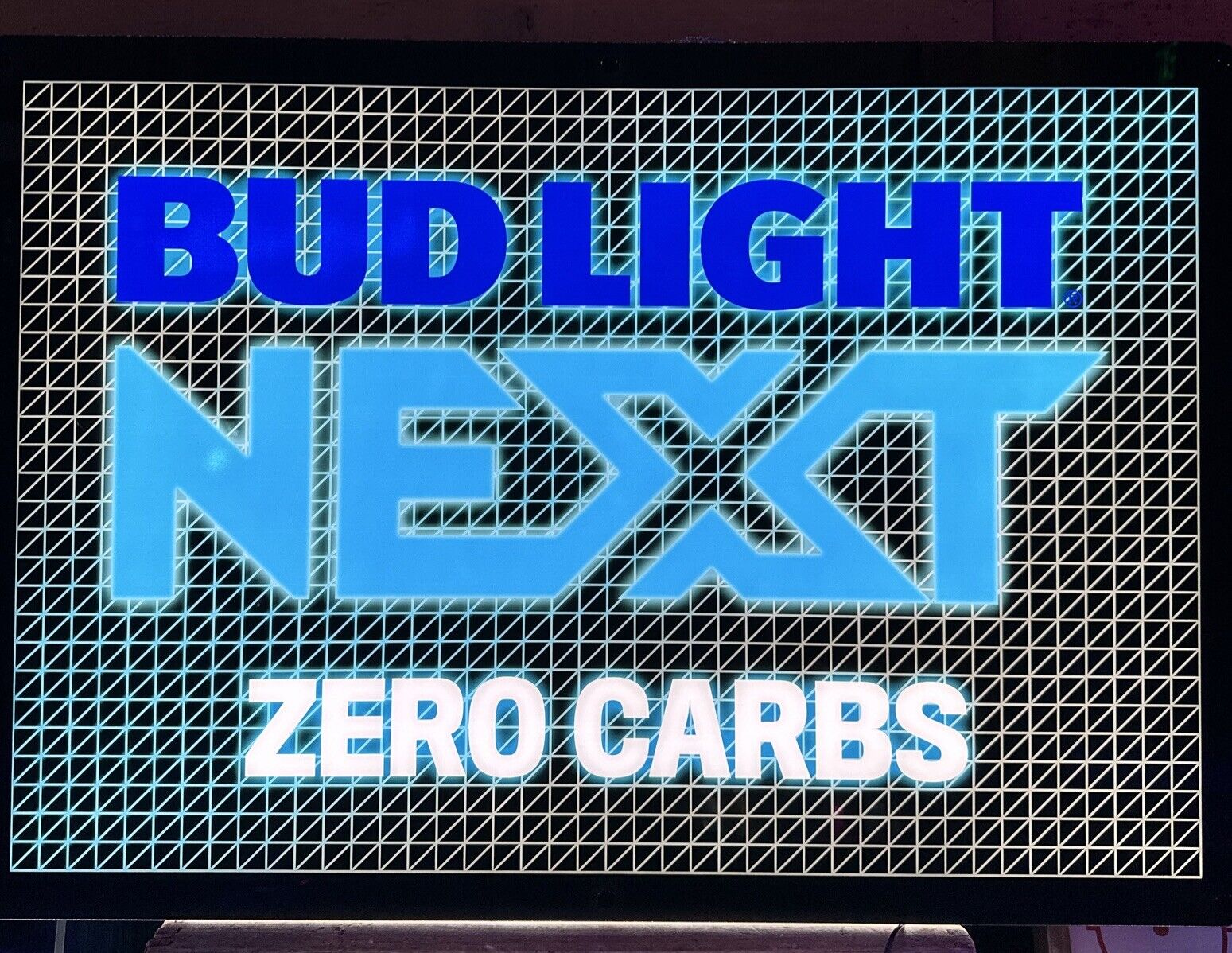 Bud Light Next Beer LED Bar Sign Light Back light not neon