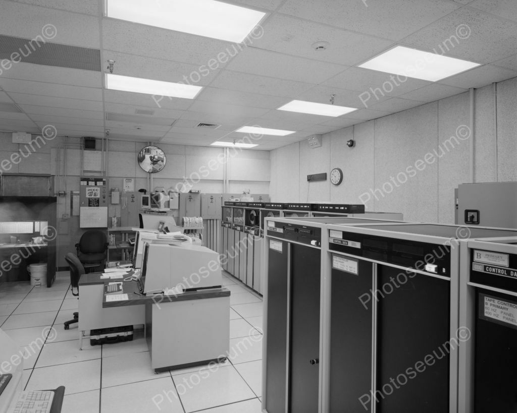 Computer Room With Tape Backup Machine Professional Photo Lab Reprint