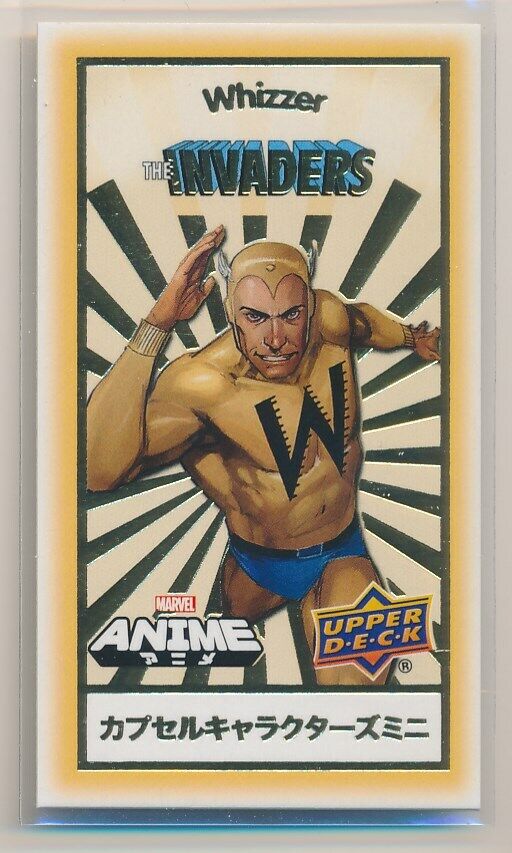 CCM-31 WHIZZER 2020 Upper Deck Marvel Anime CAPSULE CHARACTER GOLD MINI INVADERS