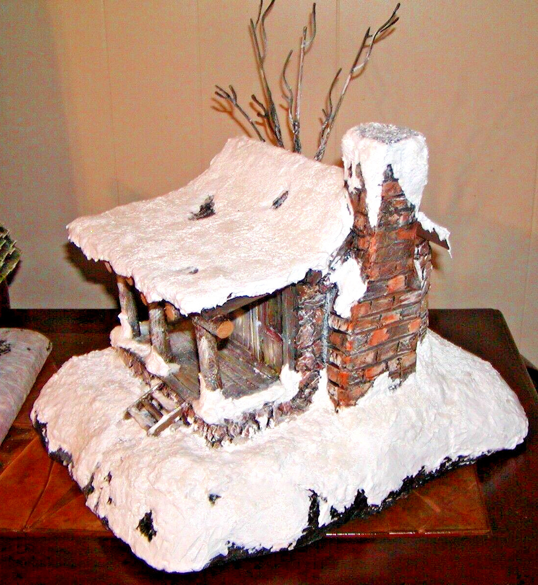 Diorama Winter Cabin with lights