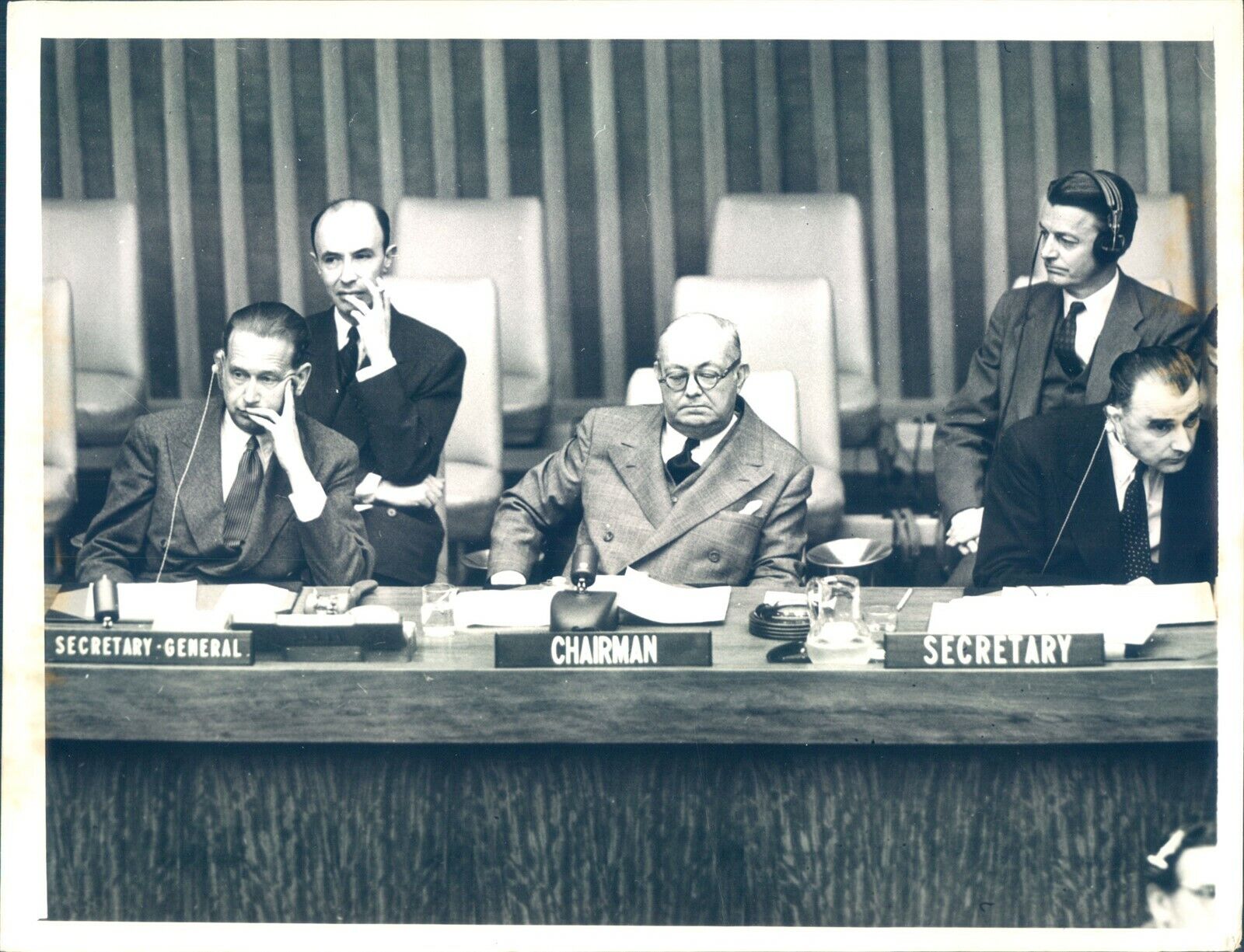 GA81 1953 Original Herb Sharfman Photo DAG HAMMARSKJOLD Secretary General UN