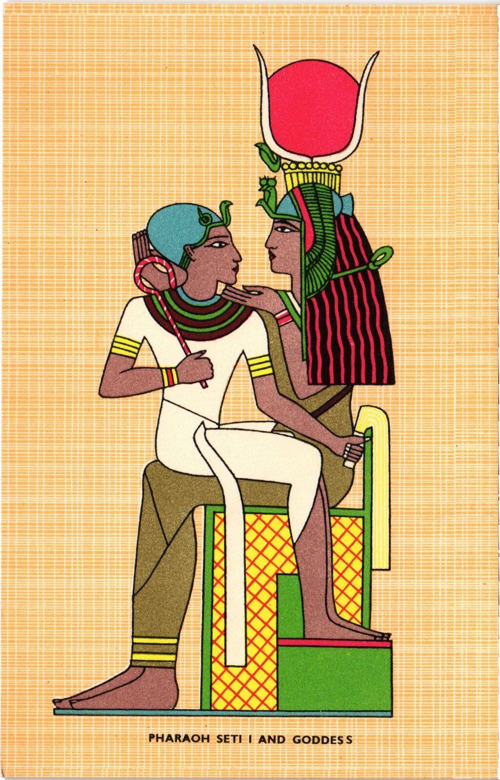CPA AK Pharaoh Seti I and Goddess EEGYPT (1324245)