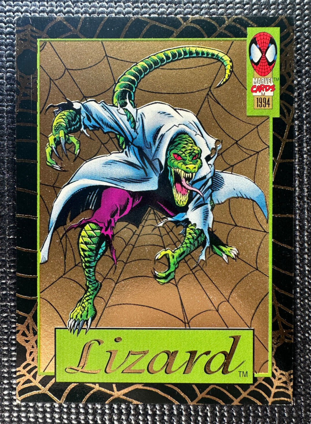1994 Amazing Spider-Man - Gold Web Foil - Lizard - Walmart Exclusive - CLEAN