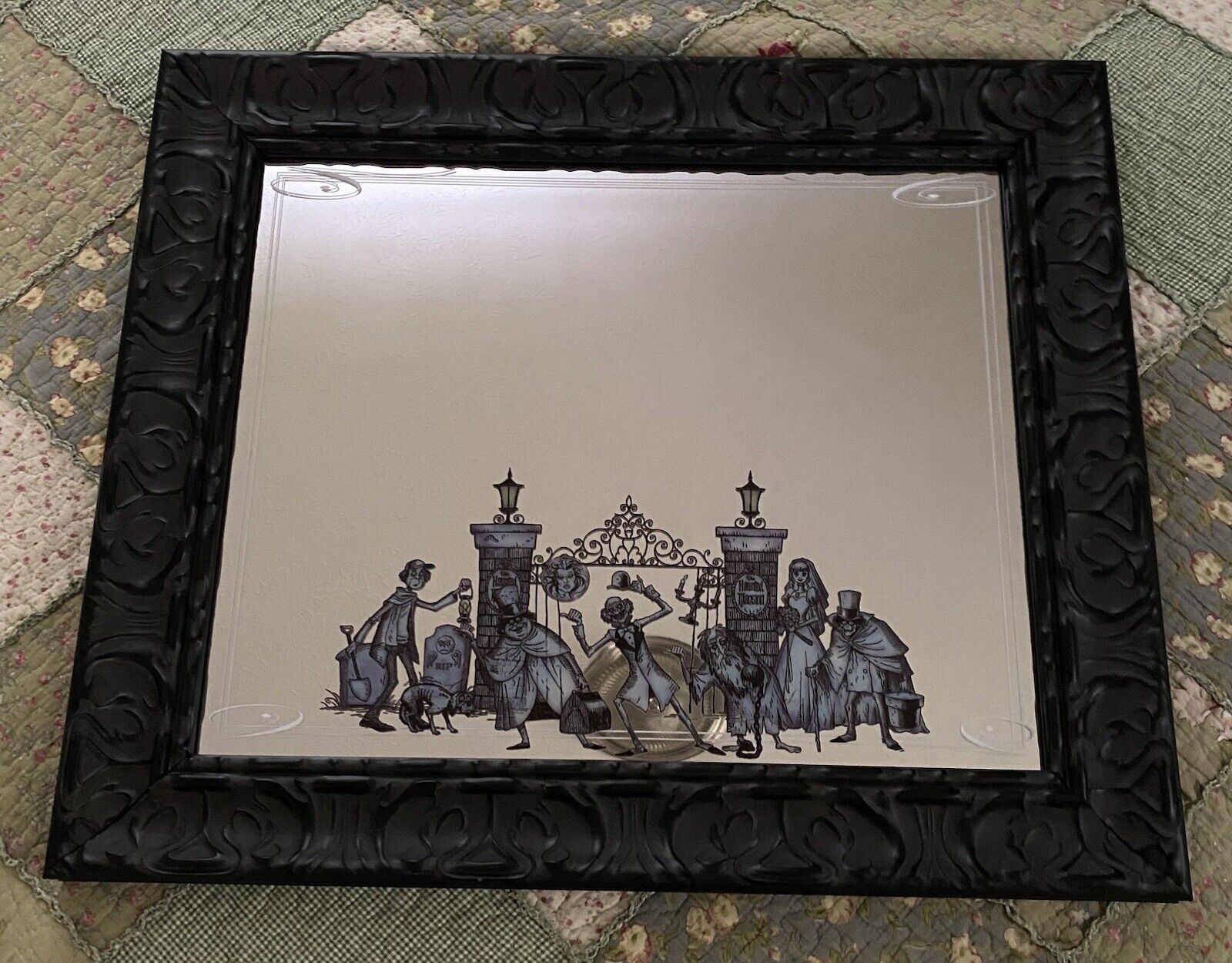 Disney Parks Haunted Mansion Mirror Rare (Dim. 27x22) Excellent Condition