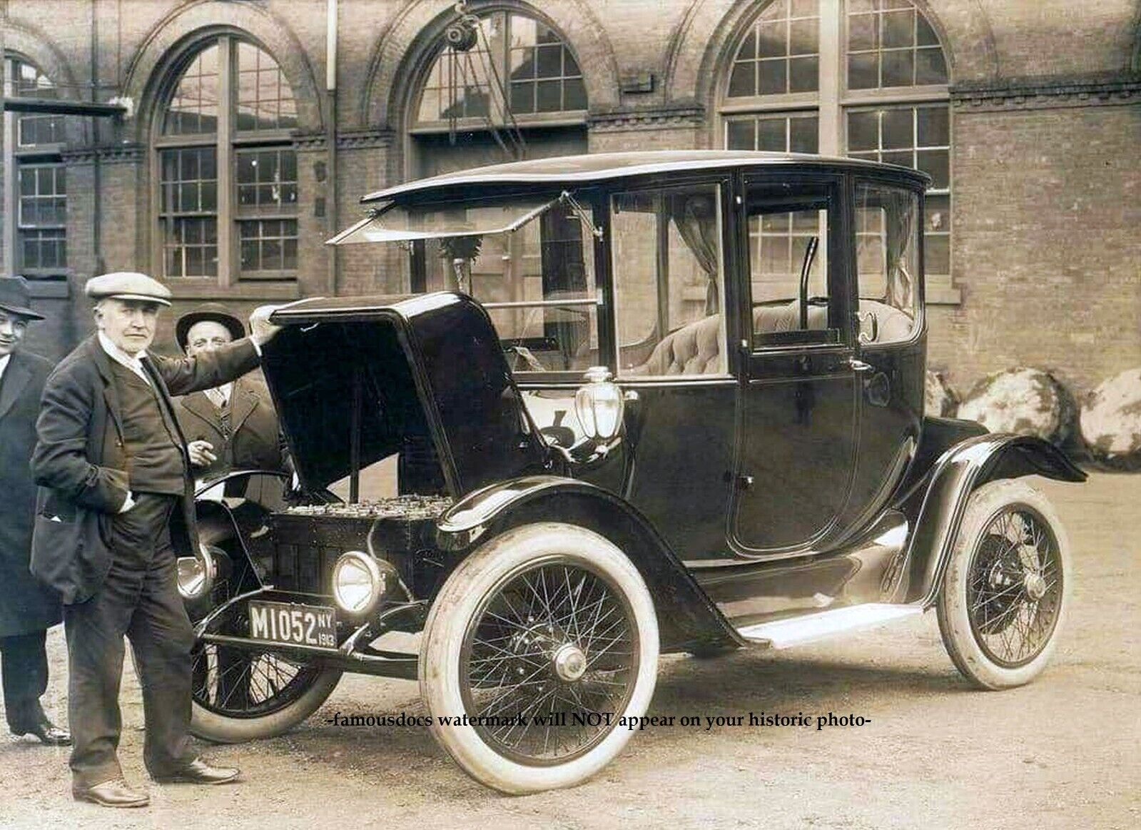 Thomas Edison Electric Car PHOTO 1913 Inventor Genius