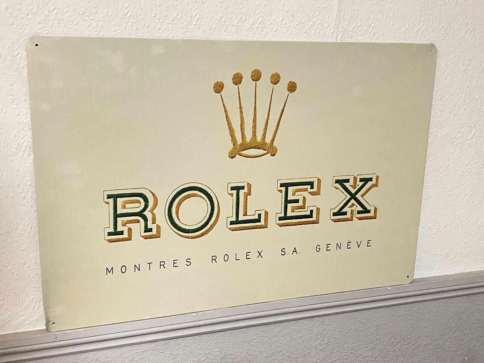ROLEX WATCH ADVERTISING METAL SIGN 60cm X 40cm