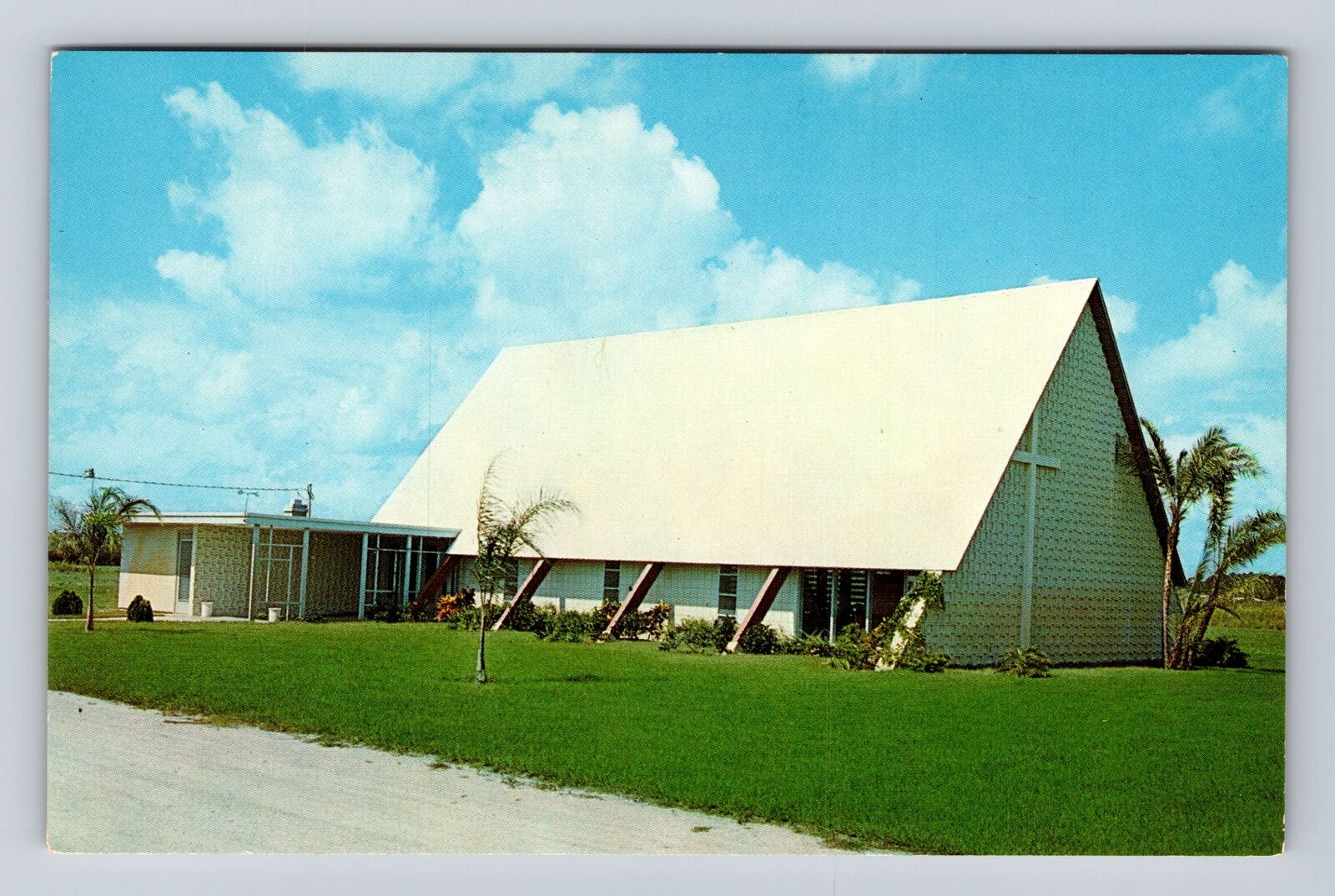 Bradenton FL-Florida, Peace Lutheran Church, 30th Avenue West, Vintage Postcard