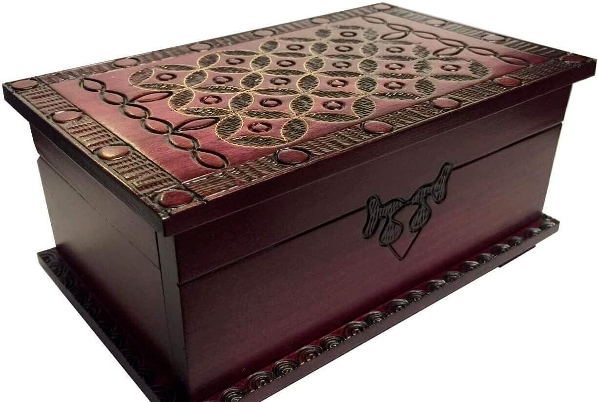 Large Celtic Chest Polish Handmade Secret Wooden Puzzle Box