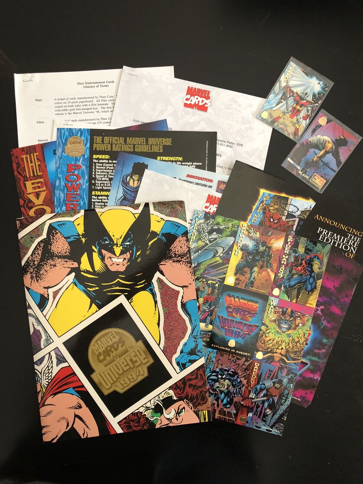 1994 Fleer Flair Marvel Universe Trading Cards PRESS KIT🔥ULTRA RARE🔥ULTRA COOL