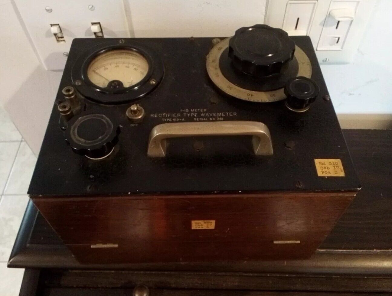 General Radio Co. Rectifier Type Wavemeter Type 419-A Vintage