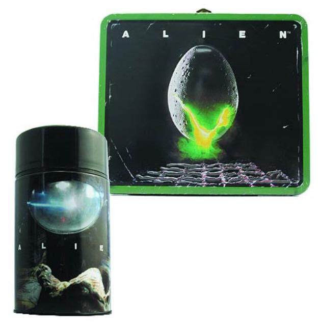 Alien Egg Distressed Tin Lunch Box with Thermos - Previews Exclusive