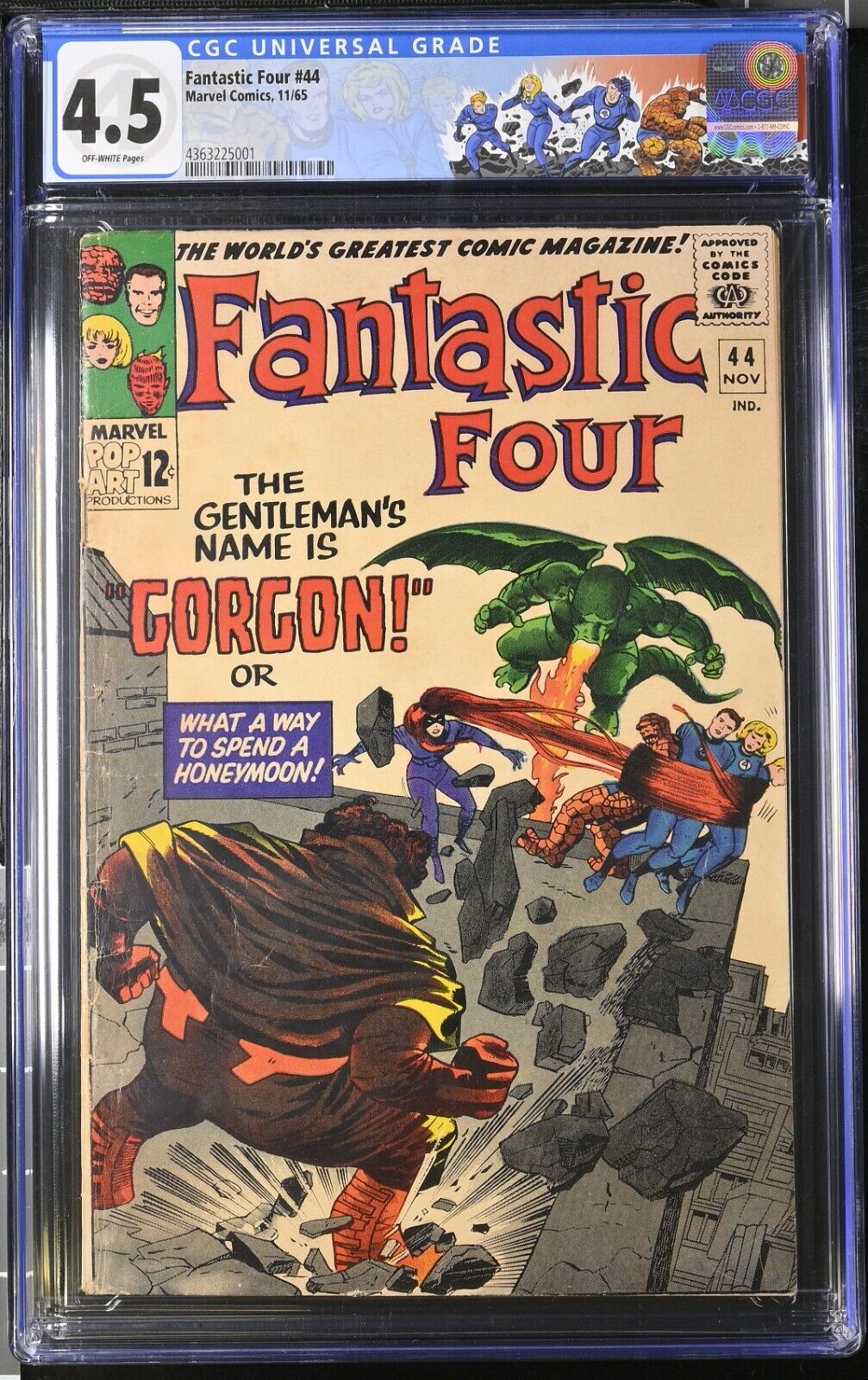 FANTASTIC FOUR #44 (1965) CGC 4.5 OW FIRST APPEARANCE OF GORGON MARVEL COMICS