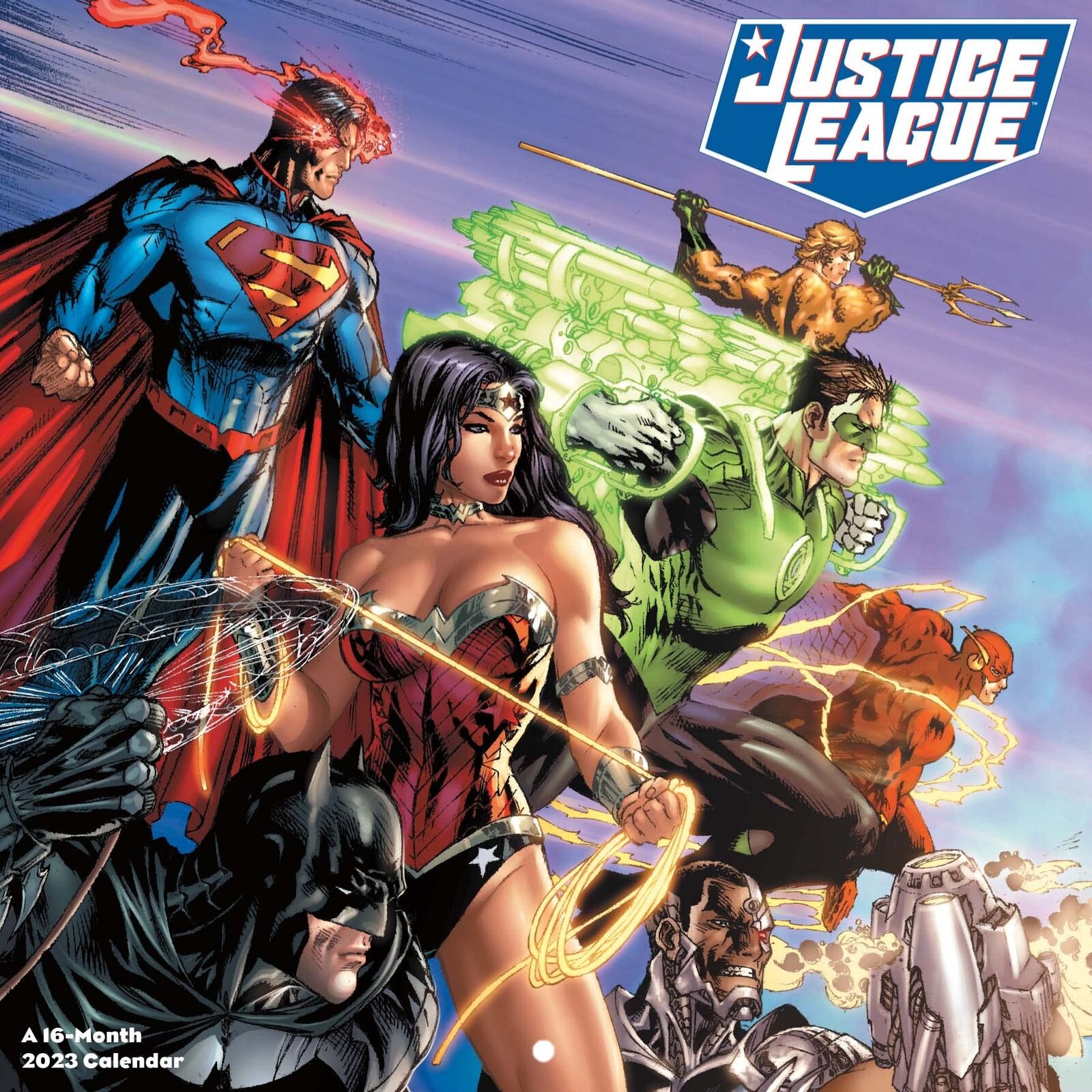 THE JUSTICE LEAGUE (CLASSIC)- 2023 WALL CALENDAR - BRAND NEW - 234060