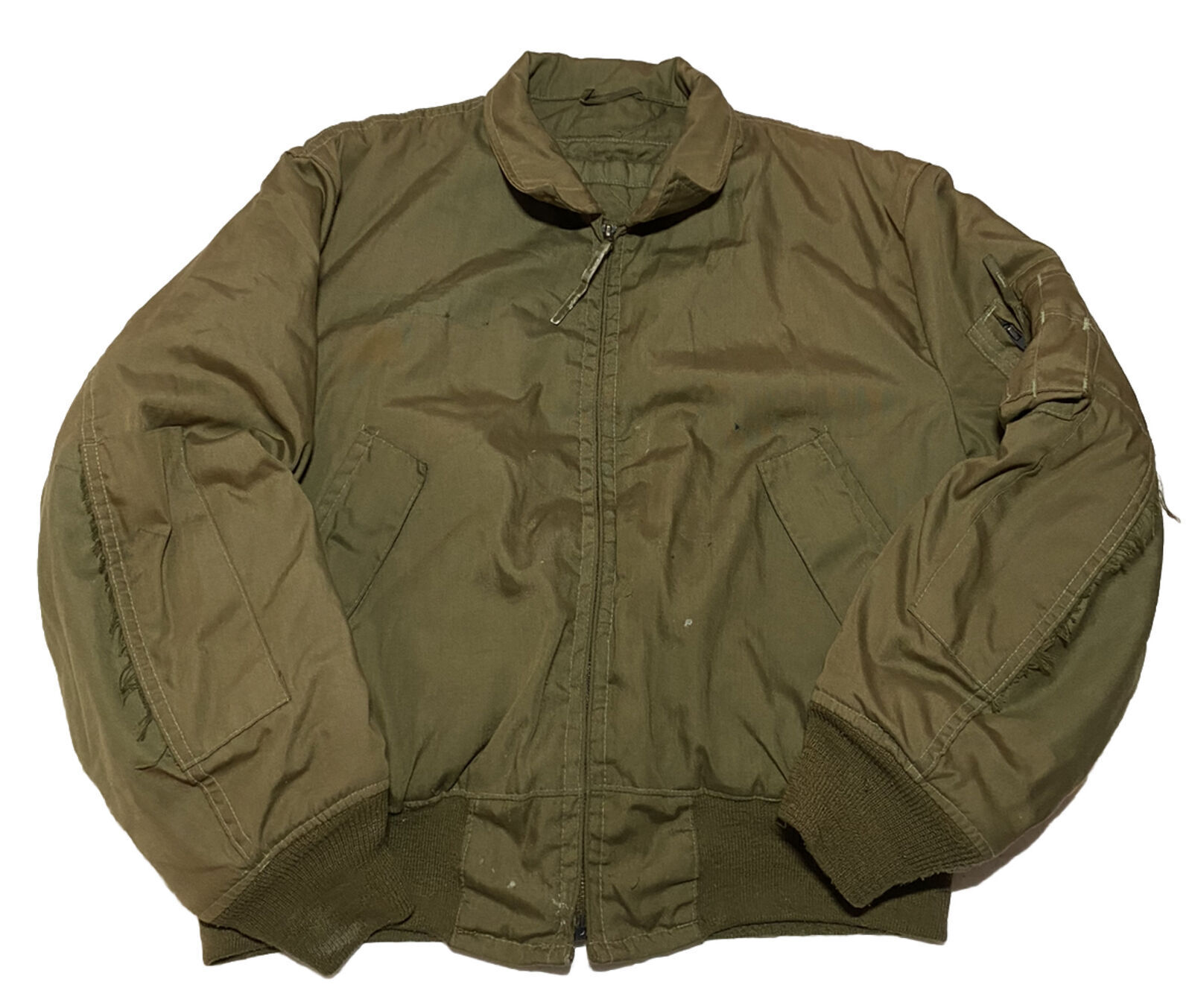 Vintage US Military Cold Weather Jacket Mens L High Temperature Resistant U7