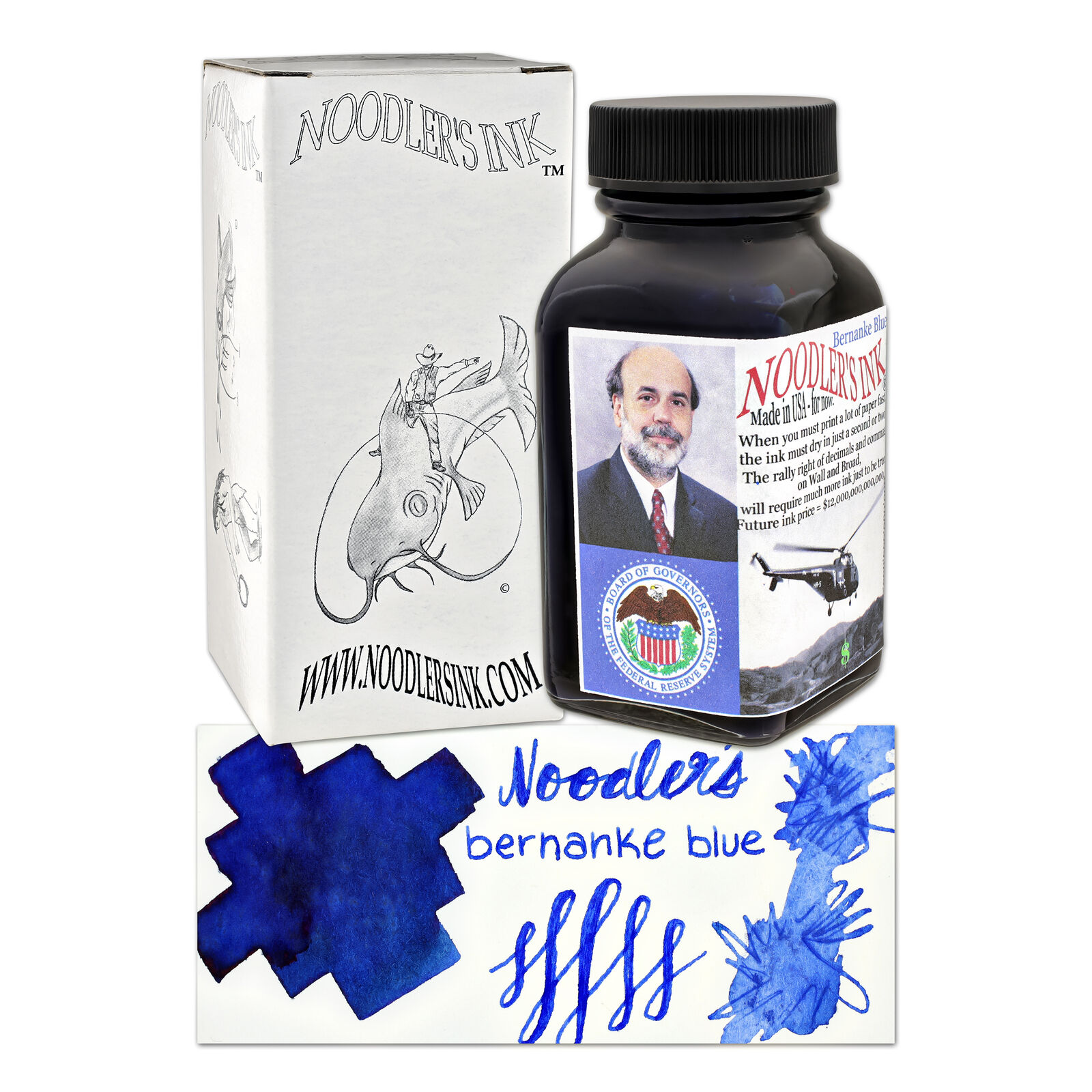 Noodler's Brevity Bottled Ink for Fountain Pens in Blue - 3oz - NEW in box