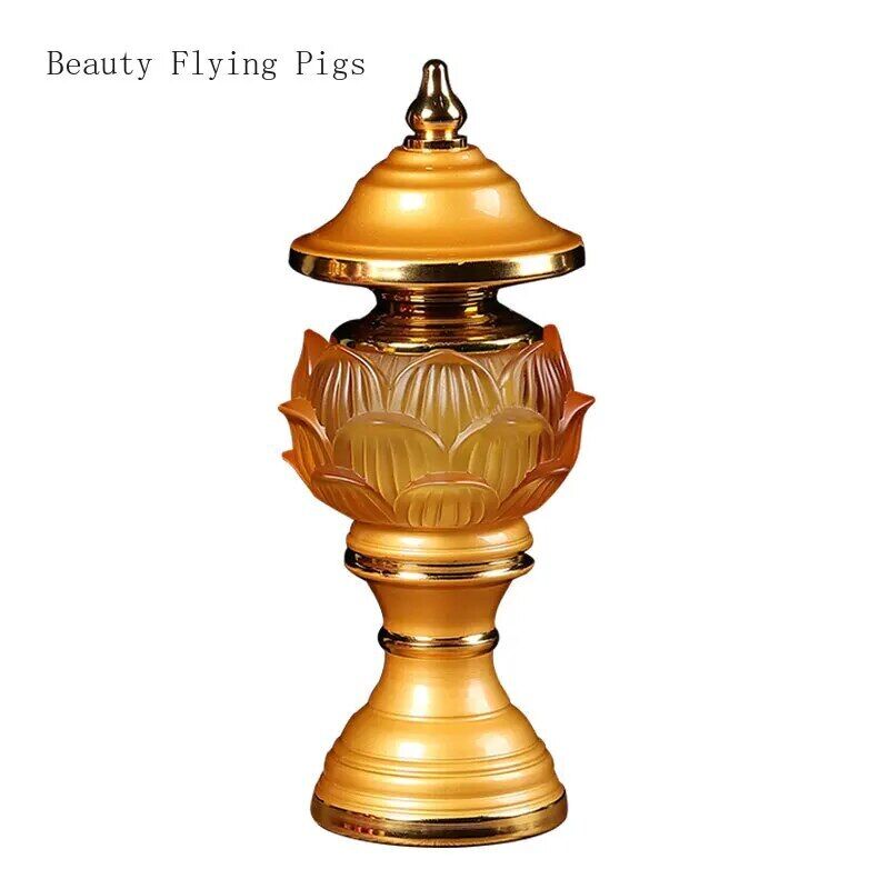 2PCS/SET Alloy LED 110v~220v Lotus Lamp Household Buddha Front Long 