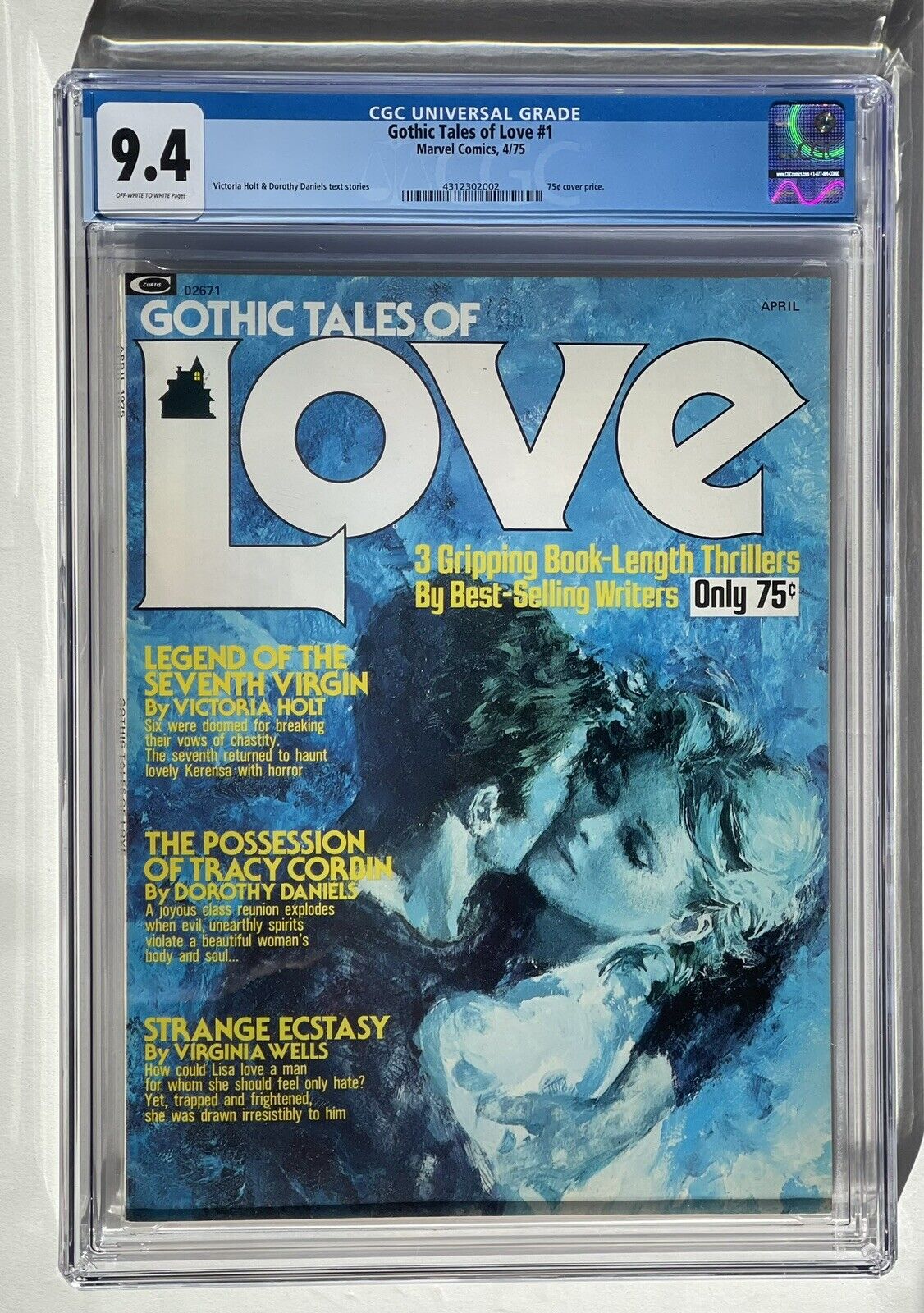 Gothic Tales of Love 1 * CGC 9.4 * Marvel 1975 * Rare