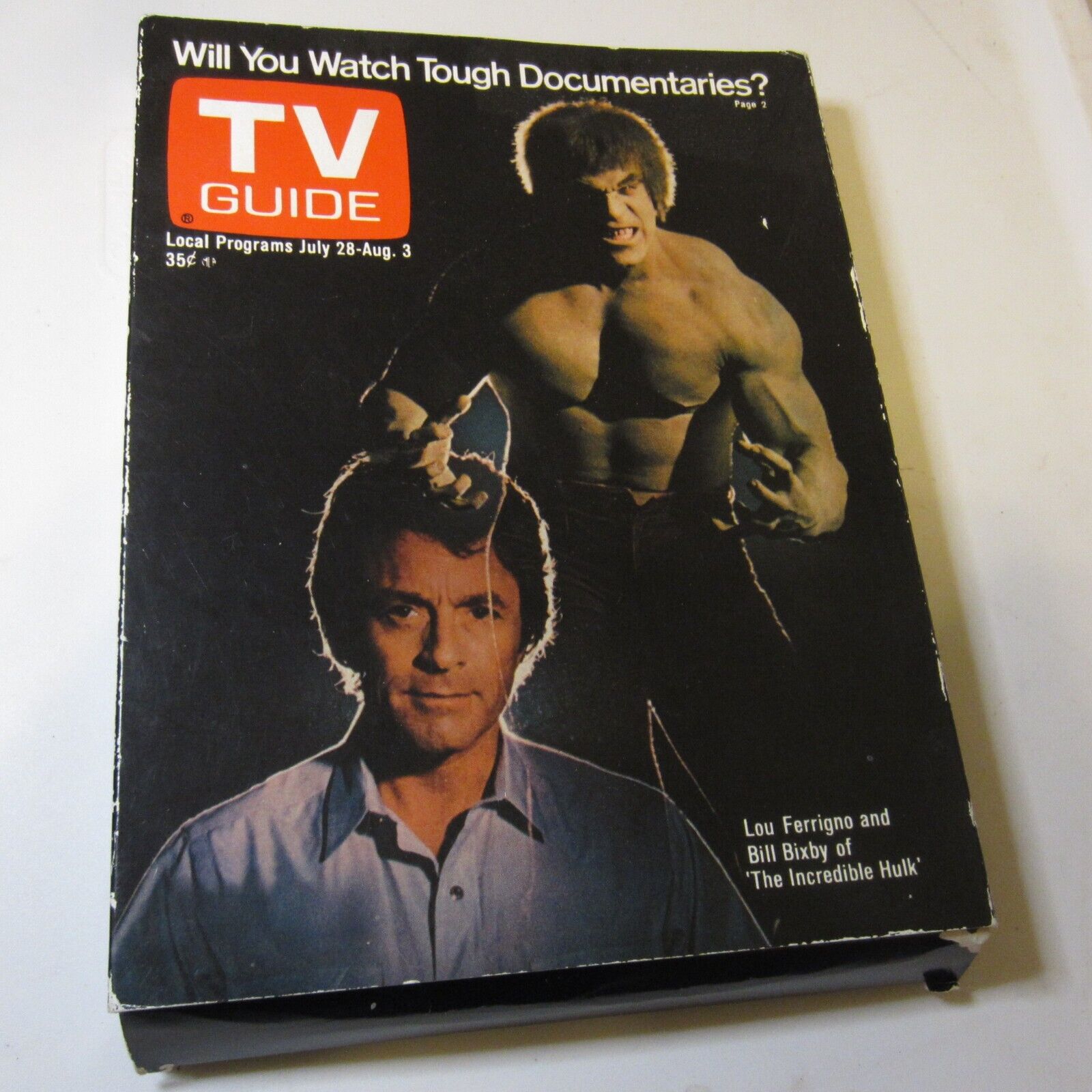 TV Guide Collector’s Classic SeriesReissue 1979  HULK  w/ Certificate & Box