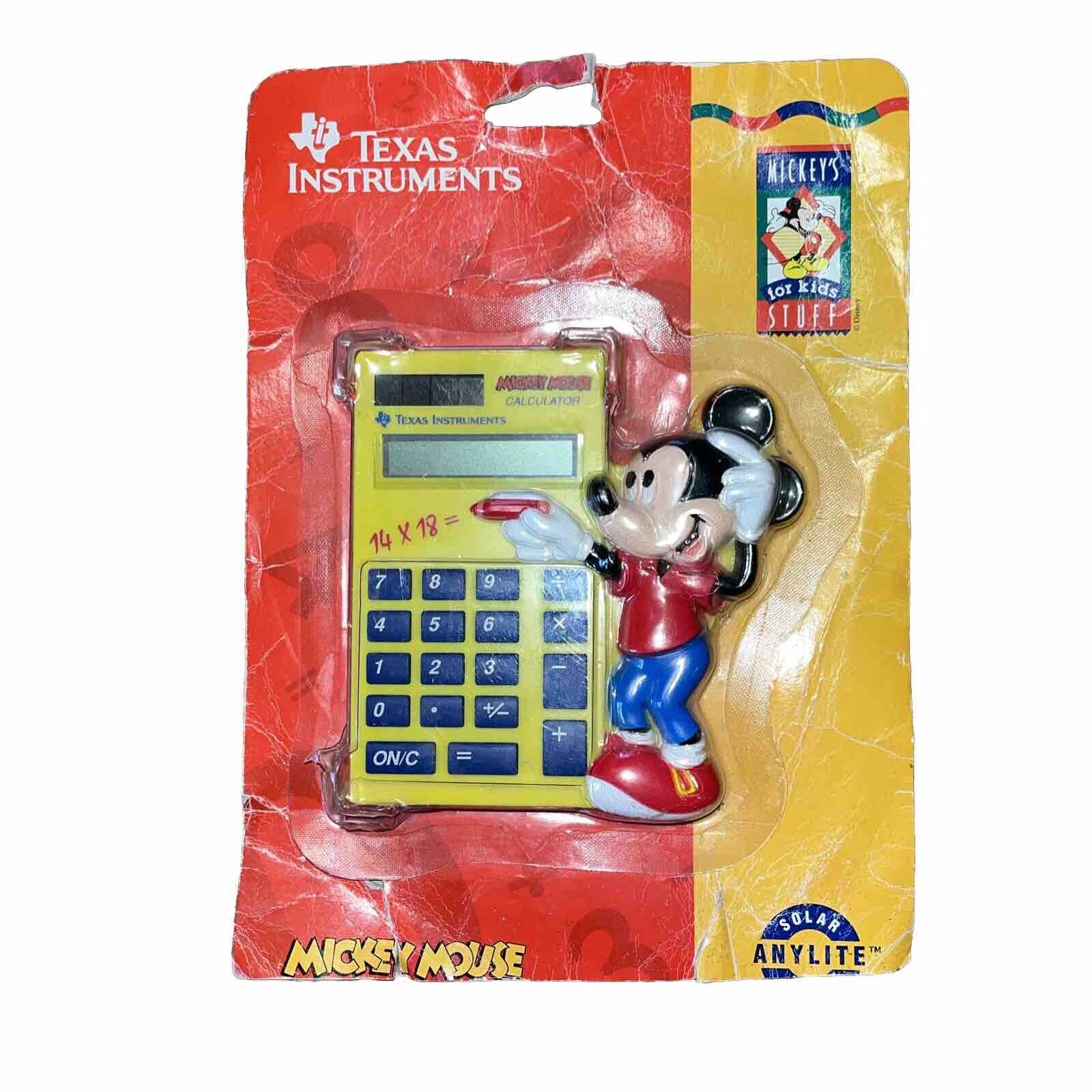 NEW Vintage Texas Instruments MICKEY MOUSE Math Adventure Kids Calculator 1993