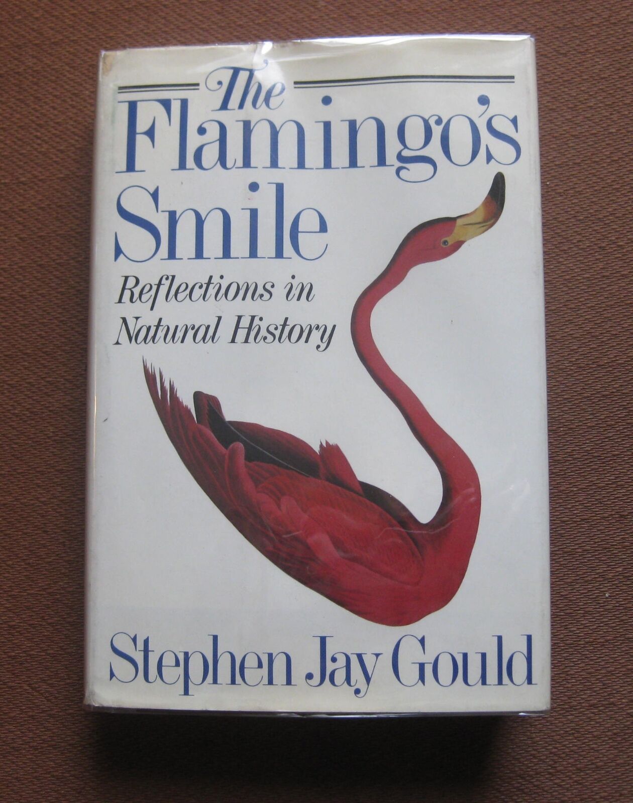 SIGNED - THE FLAMINGO'S SMILE- Stephen Jay Gould -1st HCDJ 1989  biology nature 