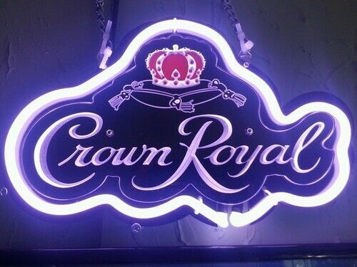 New Crown Royal 3D Carved Neon Light Sign 14\