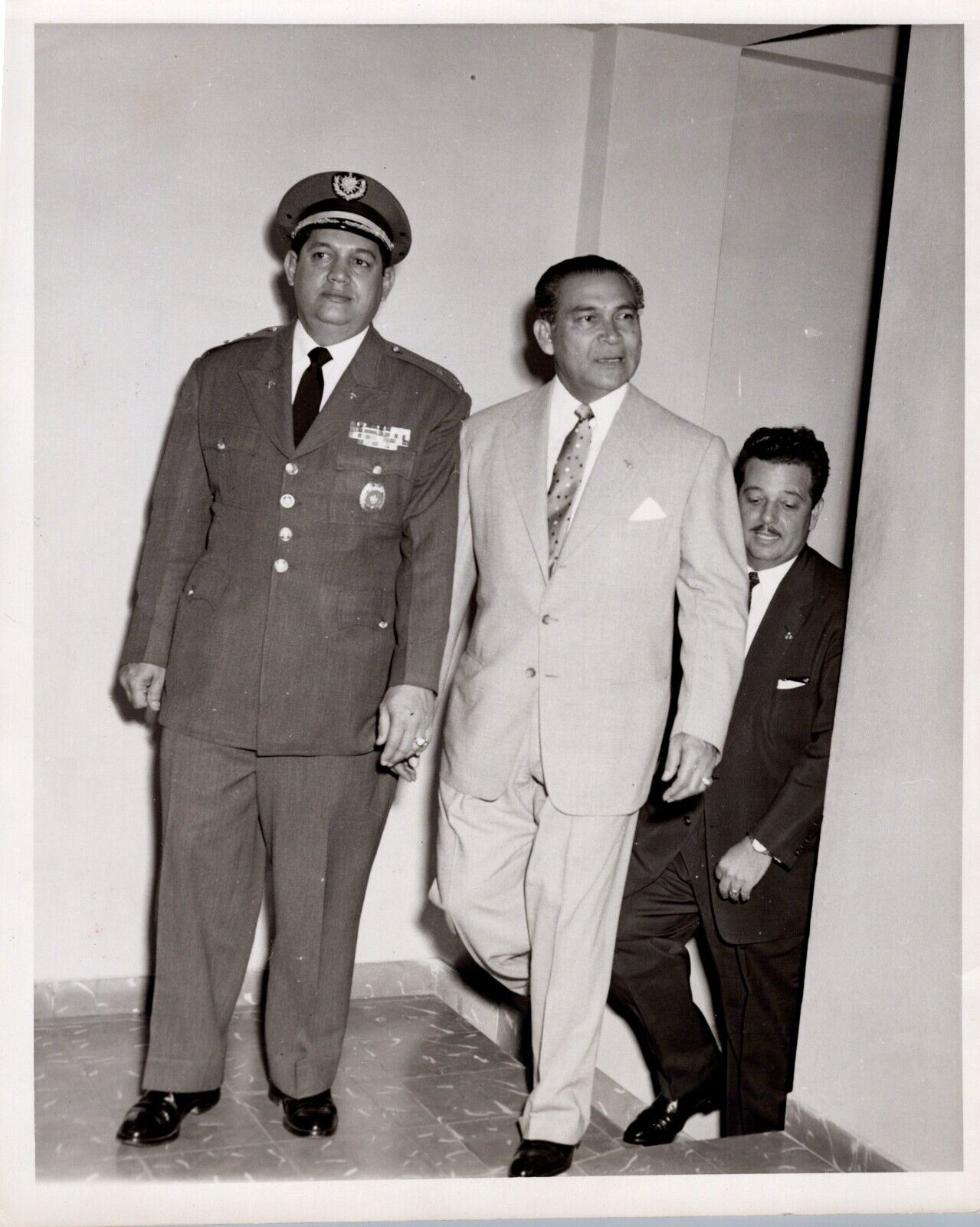 CUBAN PRES BATISTA HERNANDO HERNANDEZ & PIEDRA CUBA 1957 ALTUNA GOOD Photo Y 415