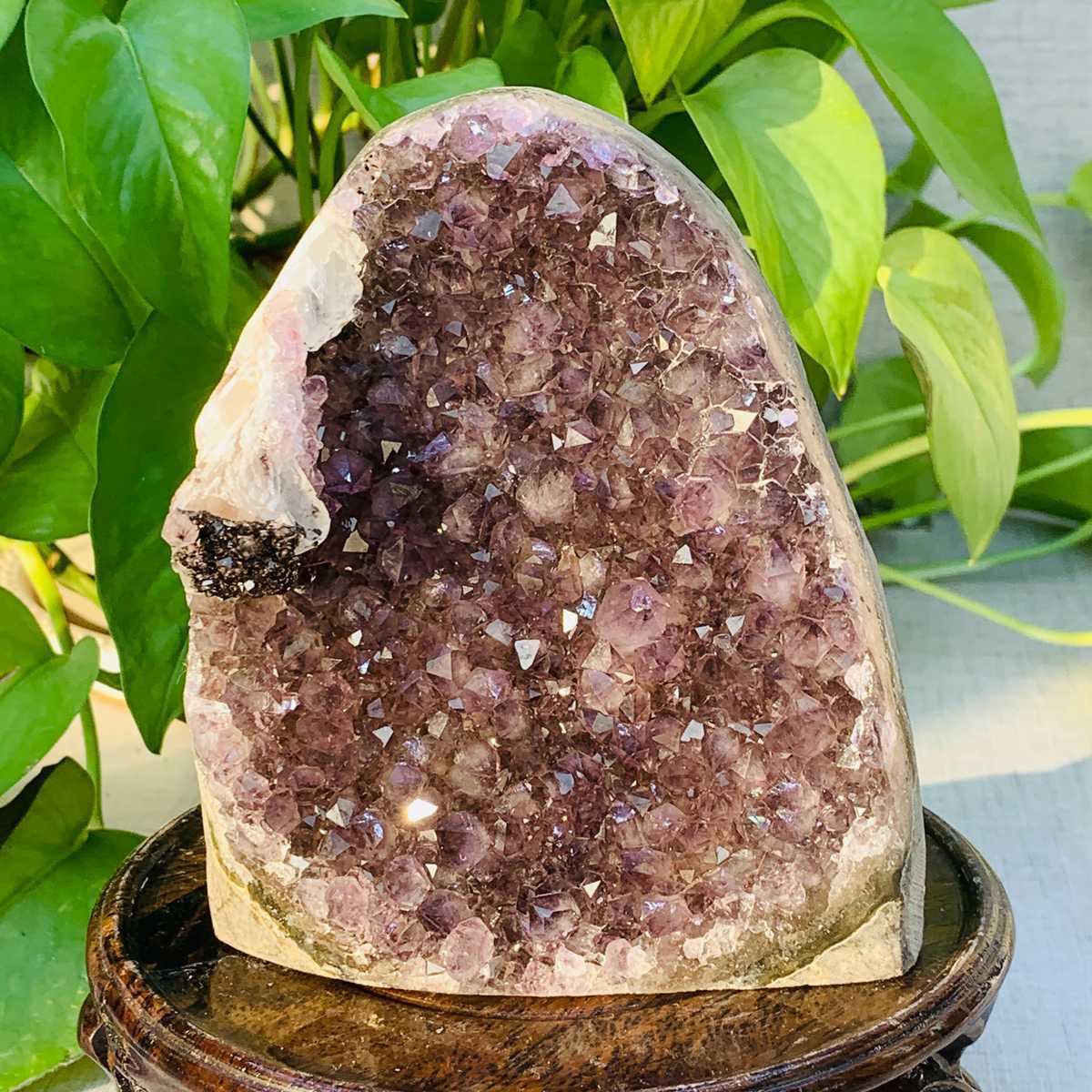 1040g Natural Amethyst Geode Mineral Specimen Crystal Quartz Energy Decoration