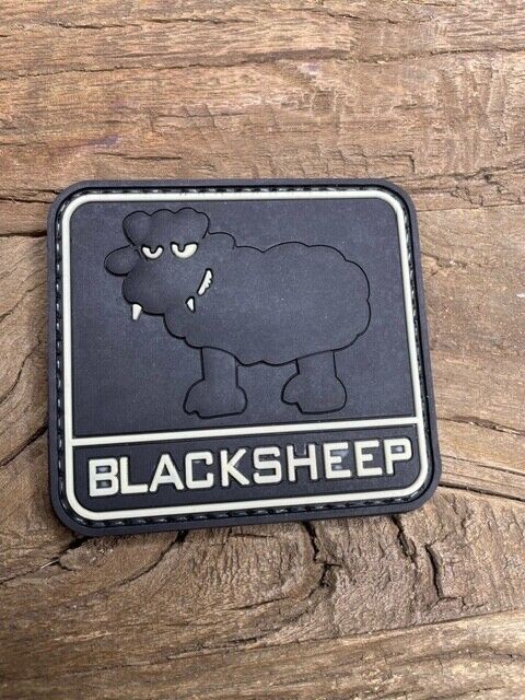 BLACK SHEEP Patch Satire PVC Tactical Morale (HOOK-3D PVC Rubber)