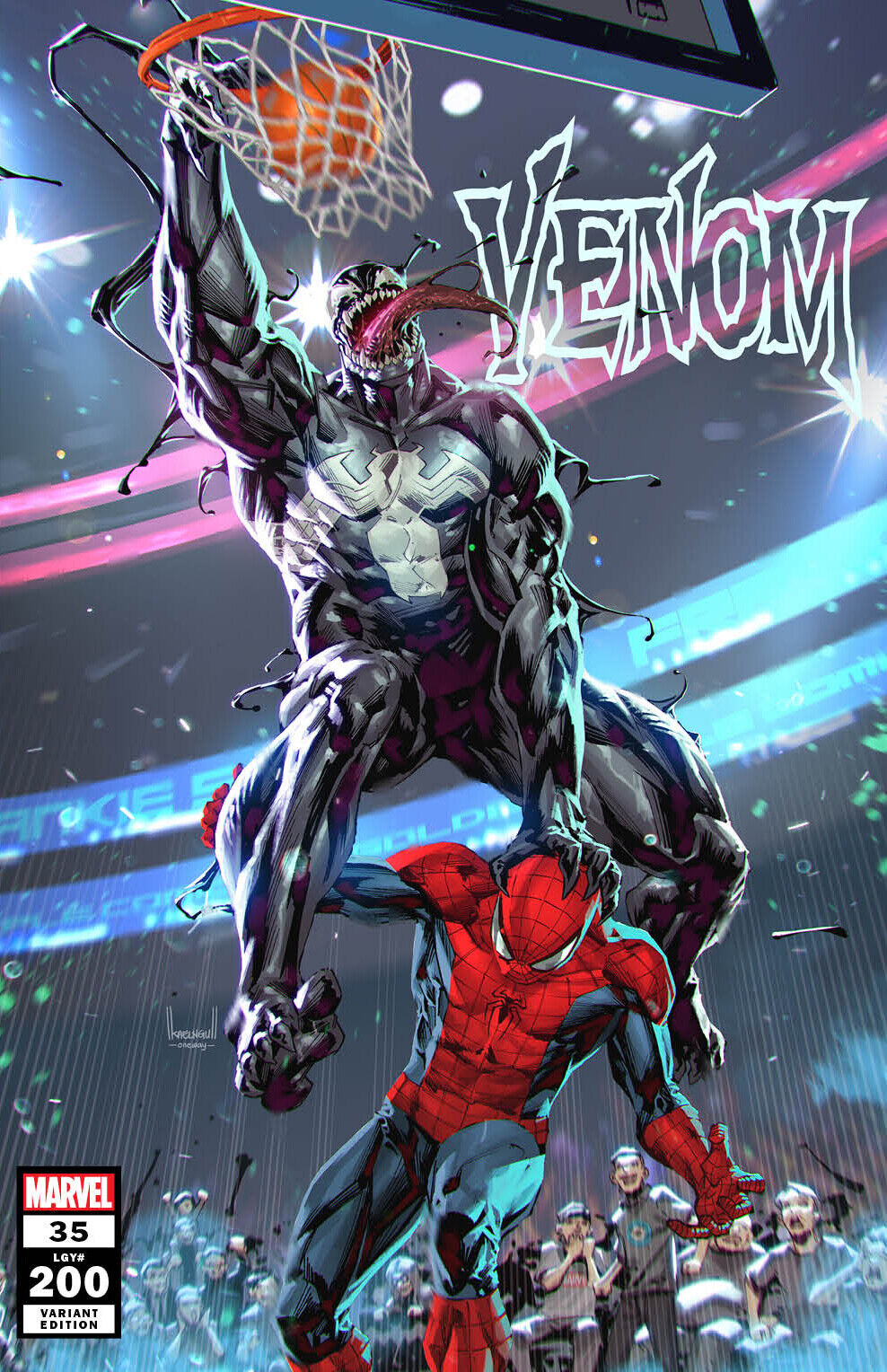 Venom 35 200 Marvel Kael Ngu Spider-Man Slam Dunk Basketball Trade Variant