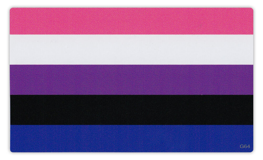 Bumper Sticker Decal - Gender Fluid Pride Flag - LGBT, GLBT, Ally, Gay, Lesbian