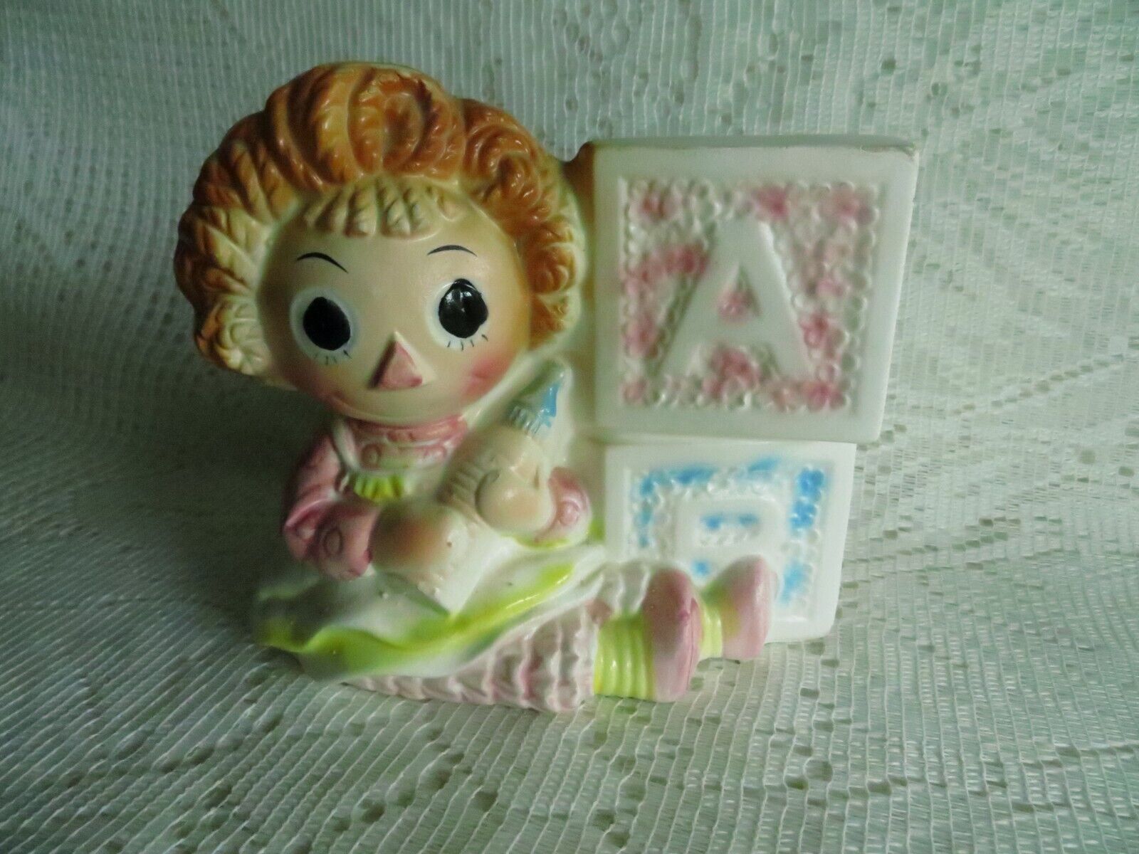 Raggedy Ann Vintage Ceramic Nursery Planter \