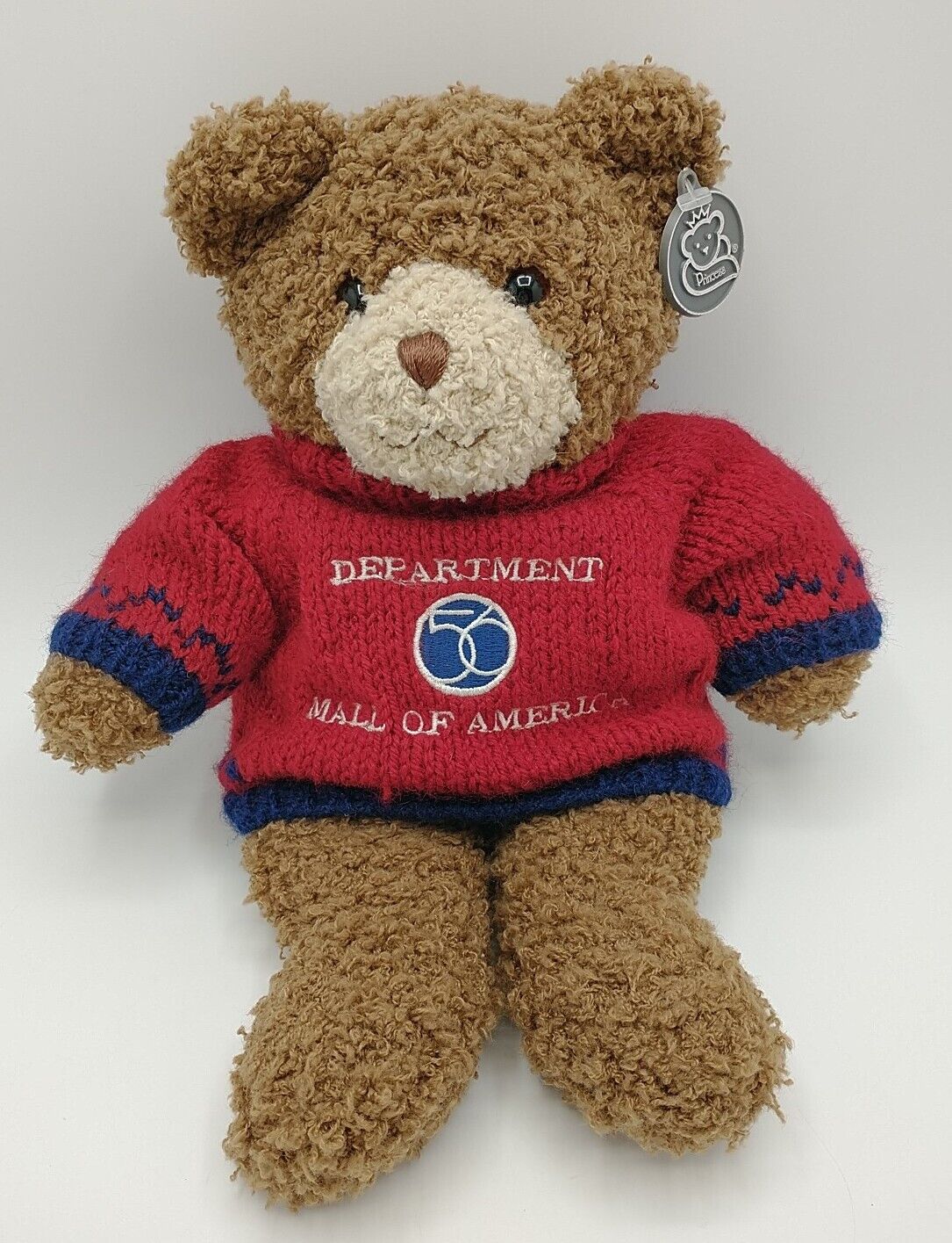 Vintage Dept. 56 Logo Mall of America Teddy Bear Sweater 1999 Princess Toys Rare