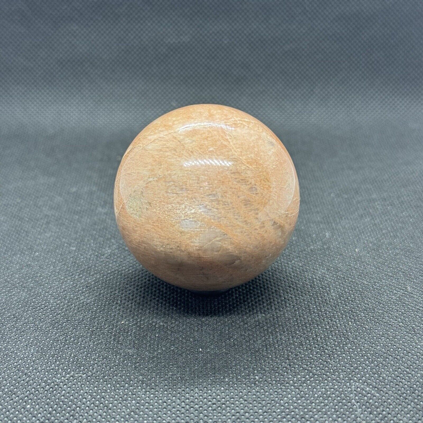 50mm Orange Peach Moonstone Sphere Polished Feldspar Crystal Mineral Ball India