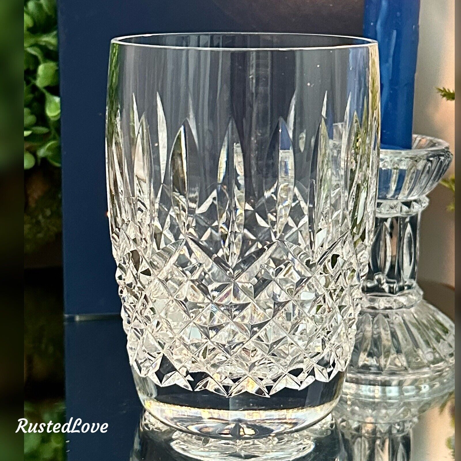 Waterford Crystal Cut Ballybay Double Old Fashioned Tumbler Blown Glass - 1
