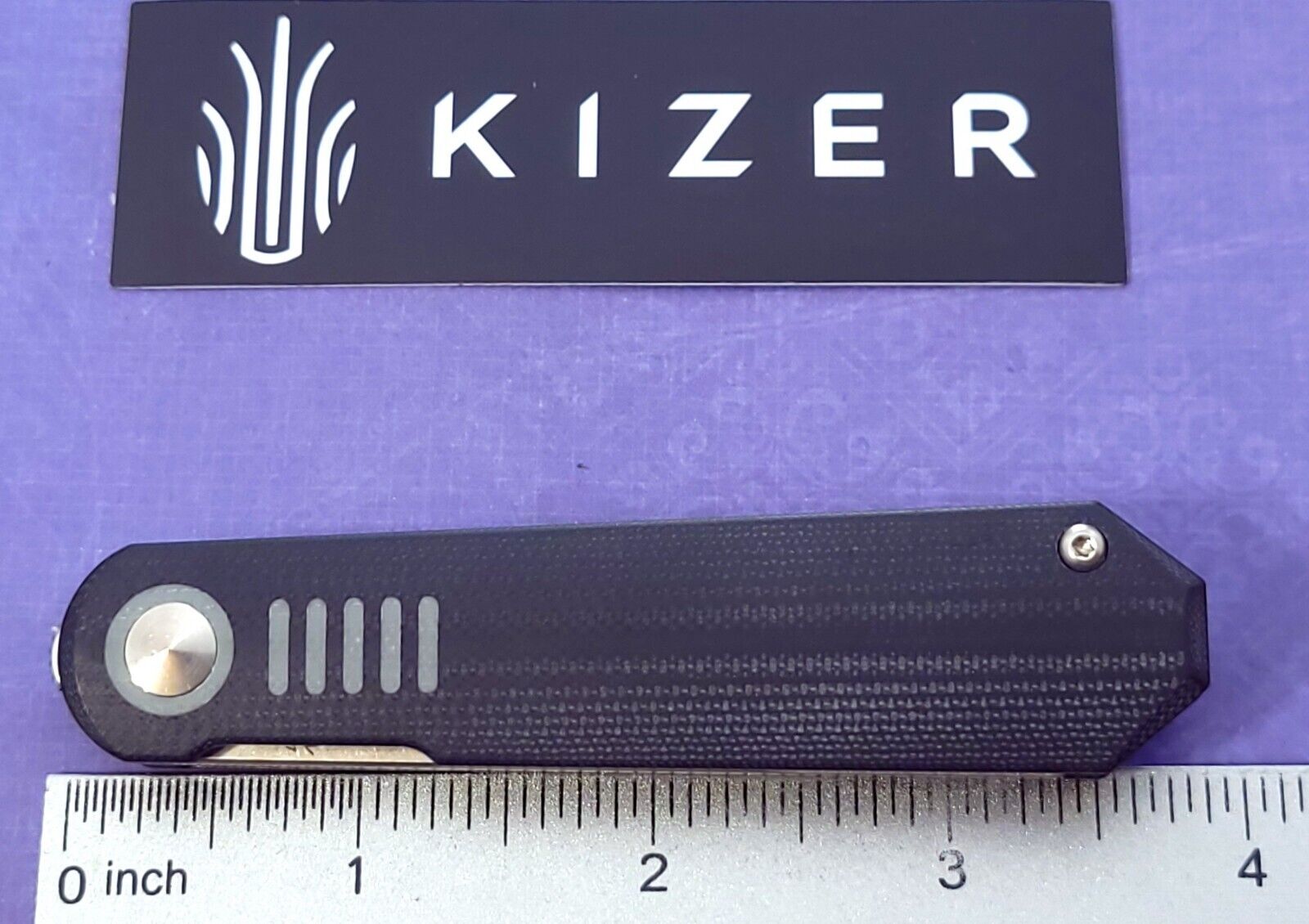 KIZER CUTLERY Knife De L\'Orme Tactical Flipper Liner Lock G10 Handle CPM-20CV
