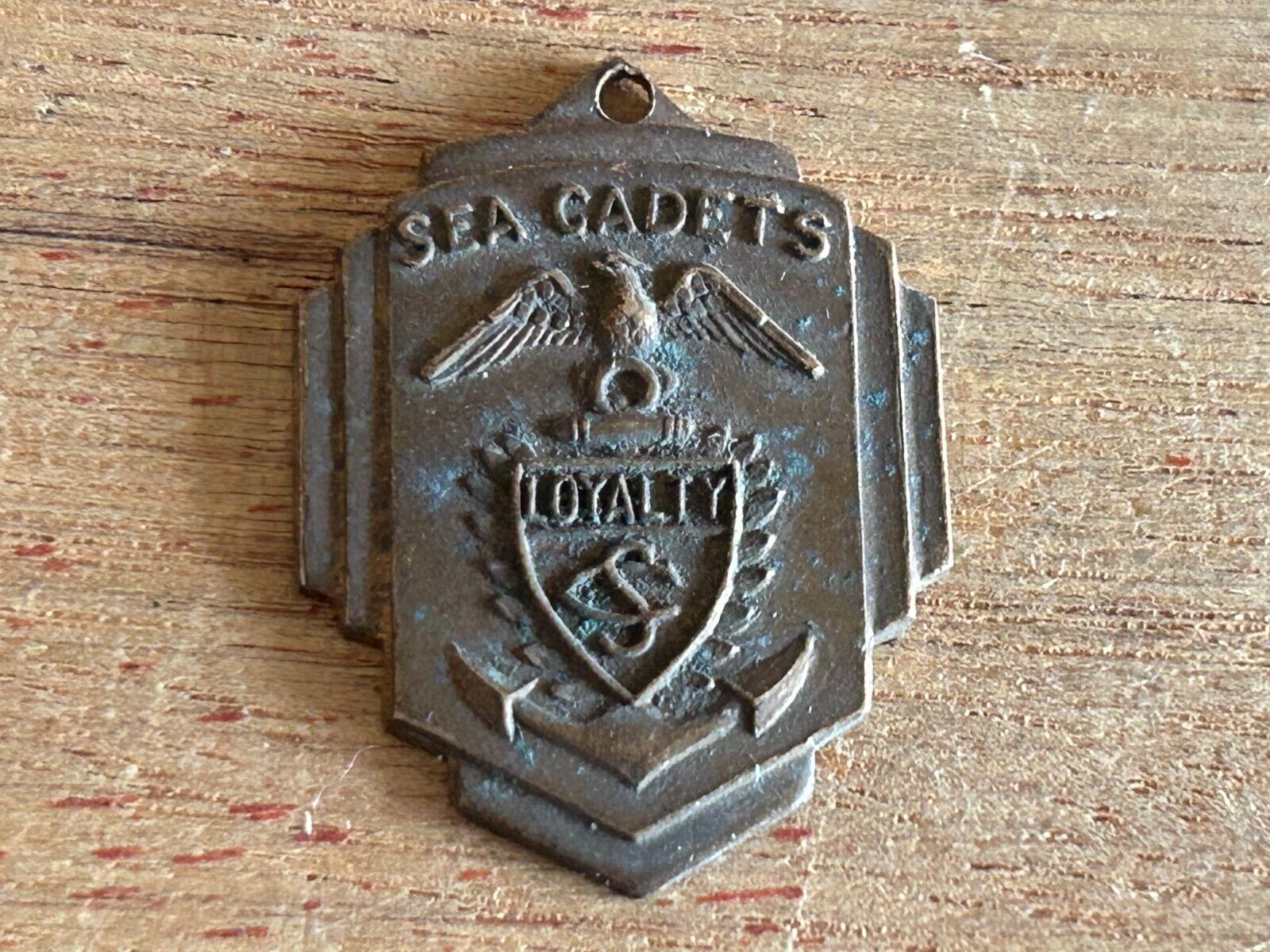 Sea Cadets Loyalty Medal FOB Pendant Johnson National New York Vintage Navy