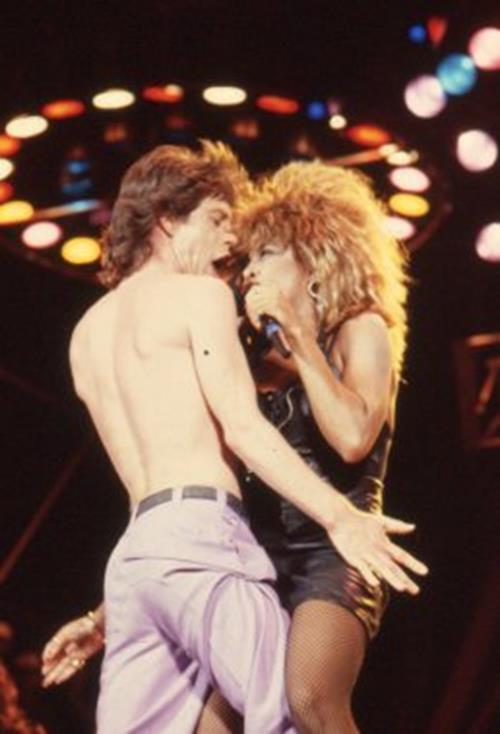Rare 1985 Mick Jagger Tina Turner Rolling Stones Slide ROBERT MATHEU photo -1 